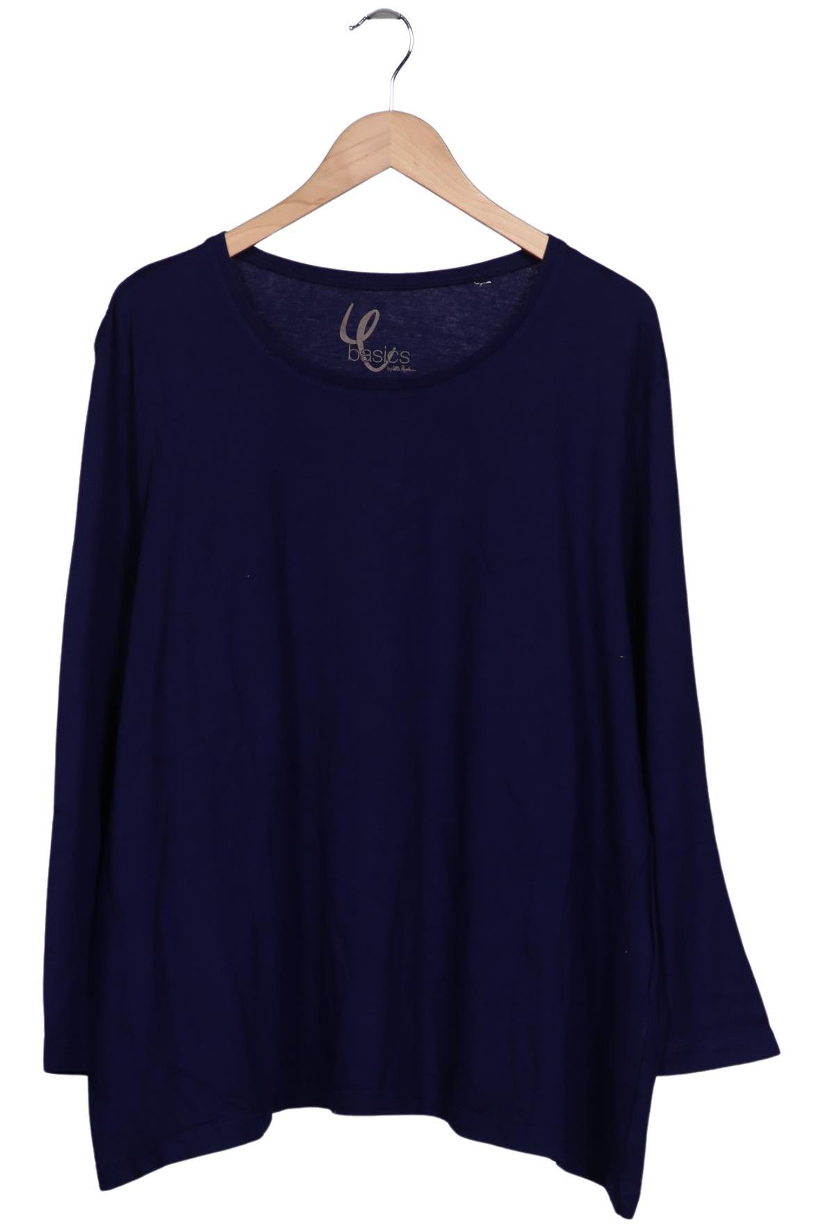 

Ulla Popken Damen Langarmshirt, blau, Gr. 48