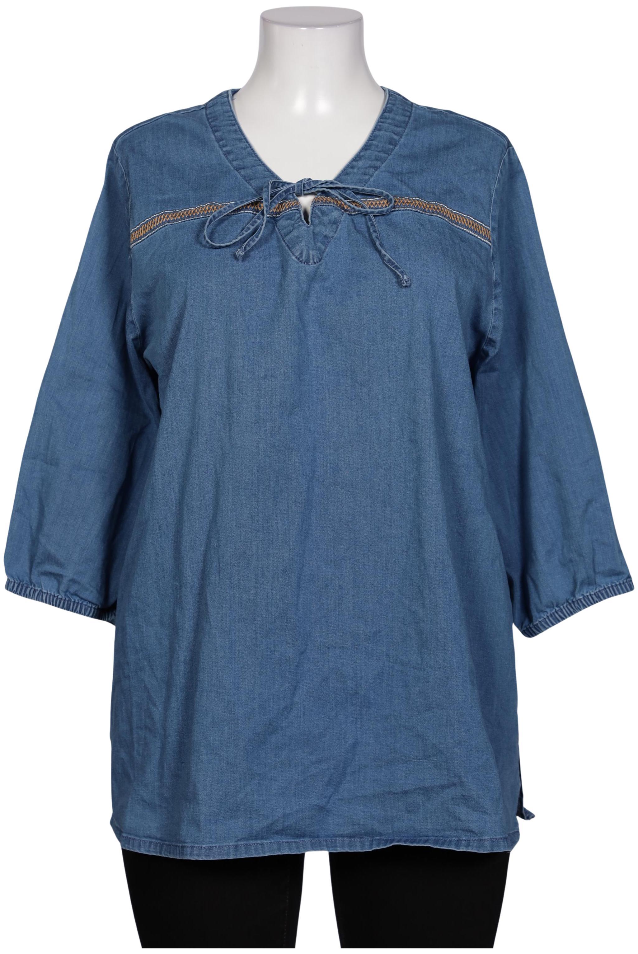 

Ulla Popken Damen Bluse, blau, Gr. 50