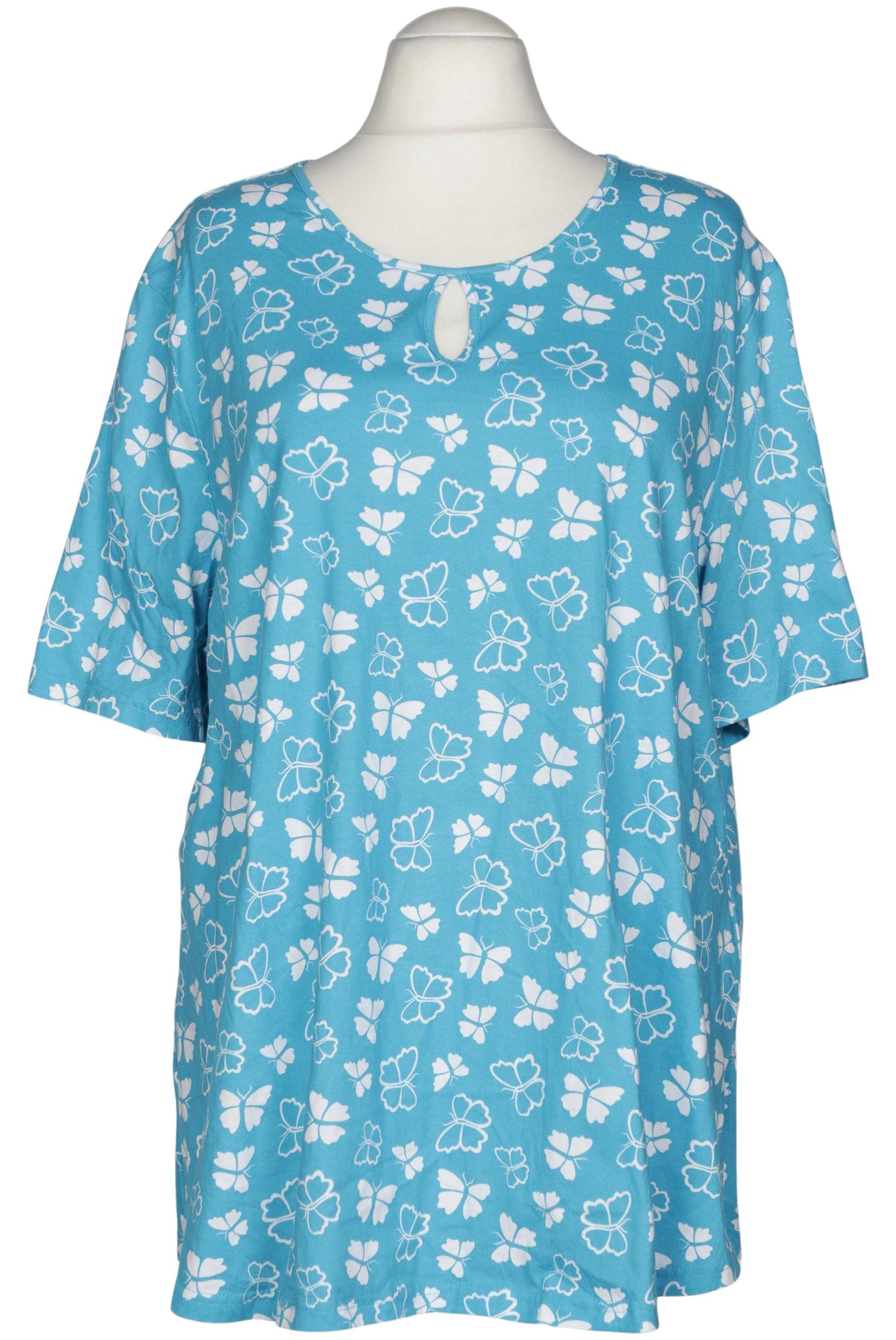 

Ulla Popken Damen T-Shirt, blau, Gr. 54