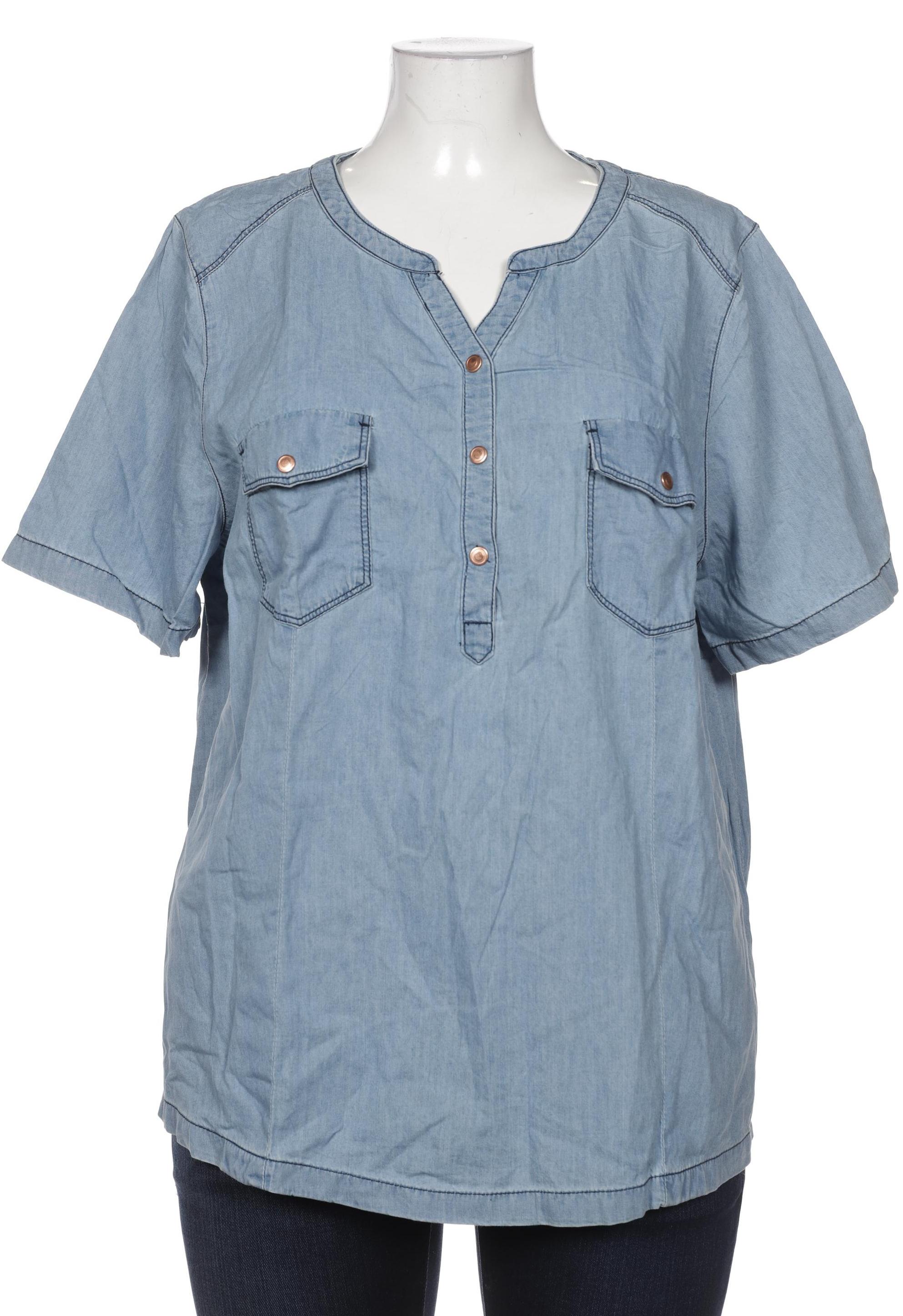 

Ulla Popken Damen Bluse, blau, Gr. 46