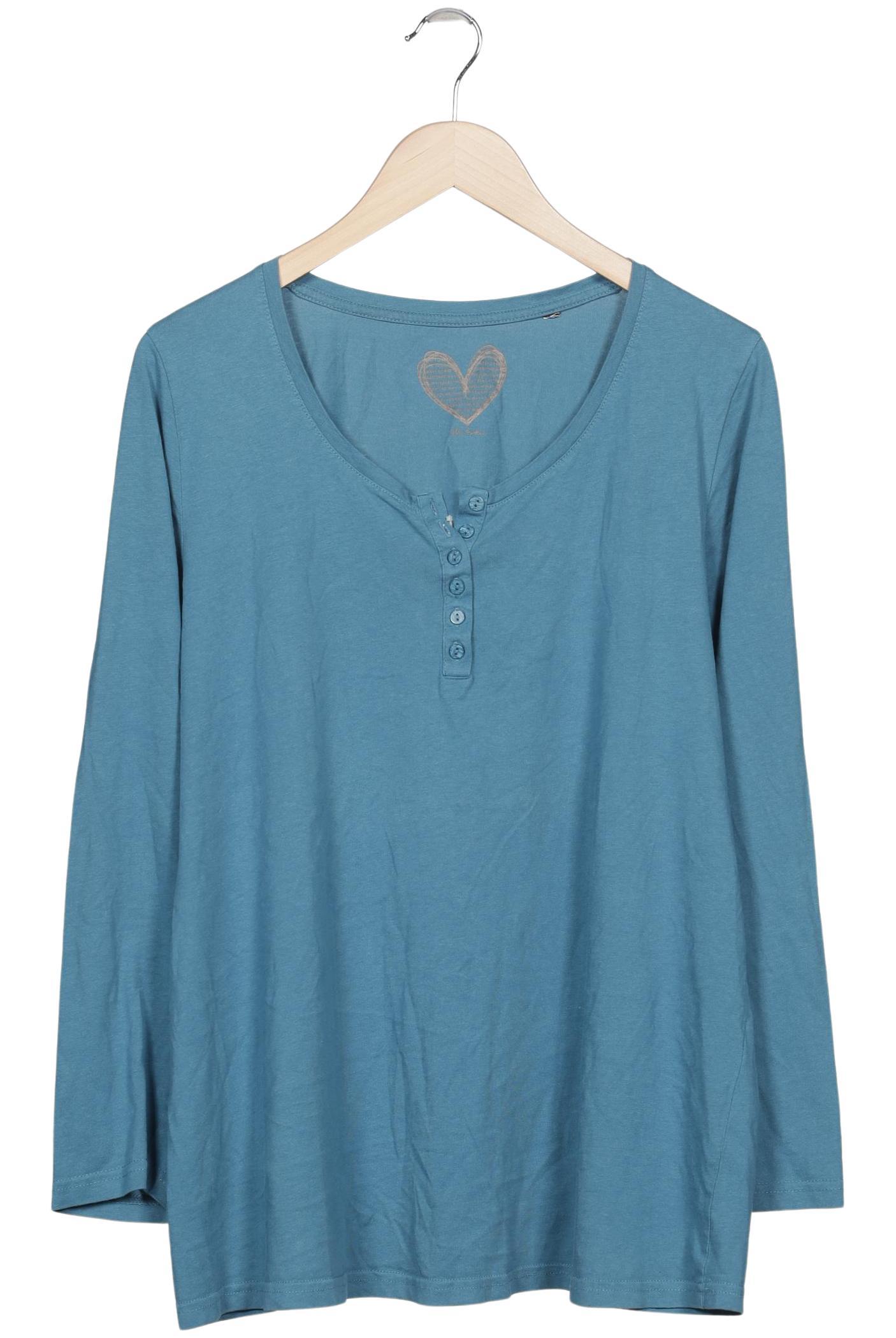 

Ulla Popken Damen Langarmshirt, hellblau, Gr. 48