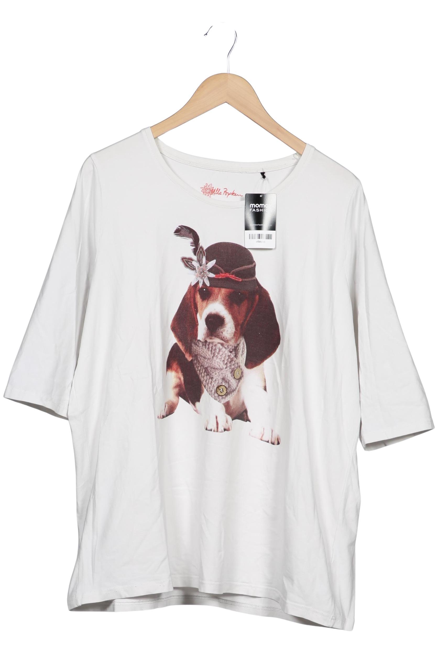 

Ulla Popken Damen Langarmshirt, weiß, Gr. 50