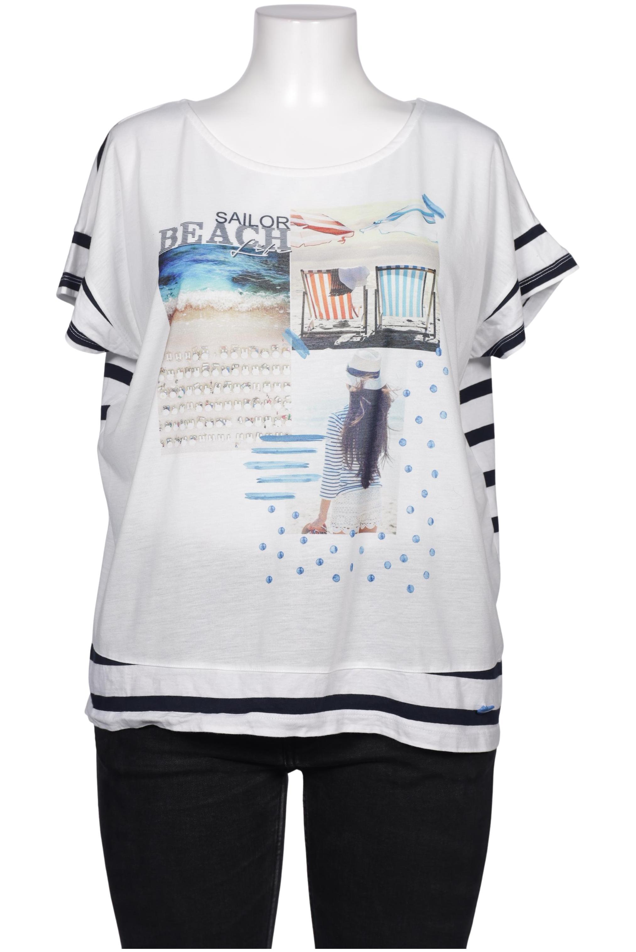 

Ulla Popken Damen T-Shirt, weiß, Gr. 44