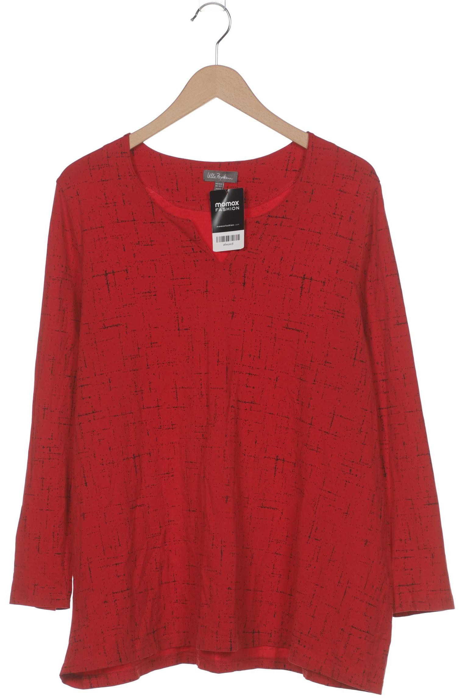 

Ulla Popken Damen Langarmshirt, rot, Gr. 46