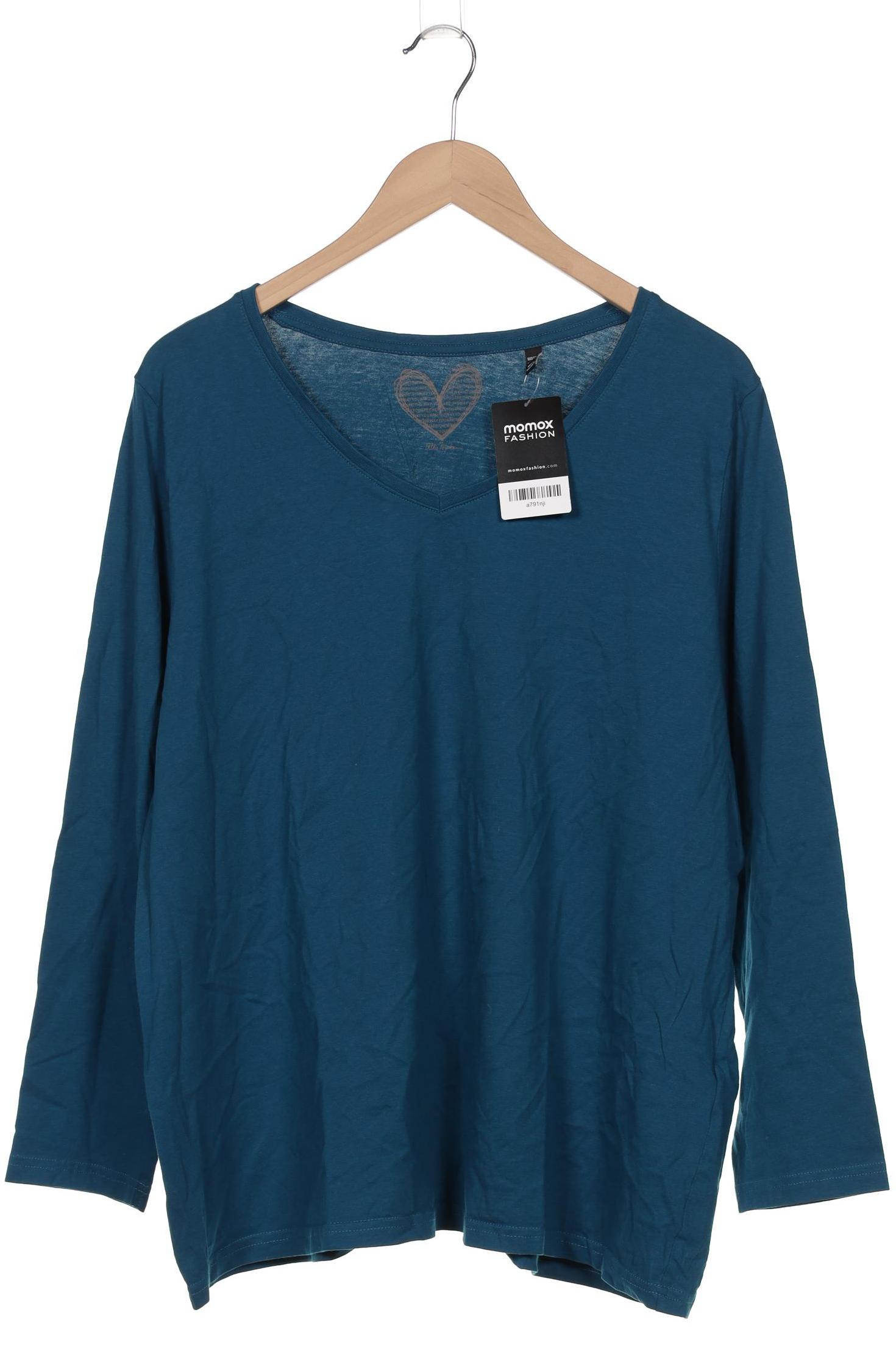 

Ulla Popken Damen Langarmshirt, blau, Gr. 50
