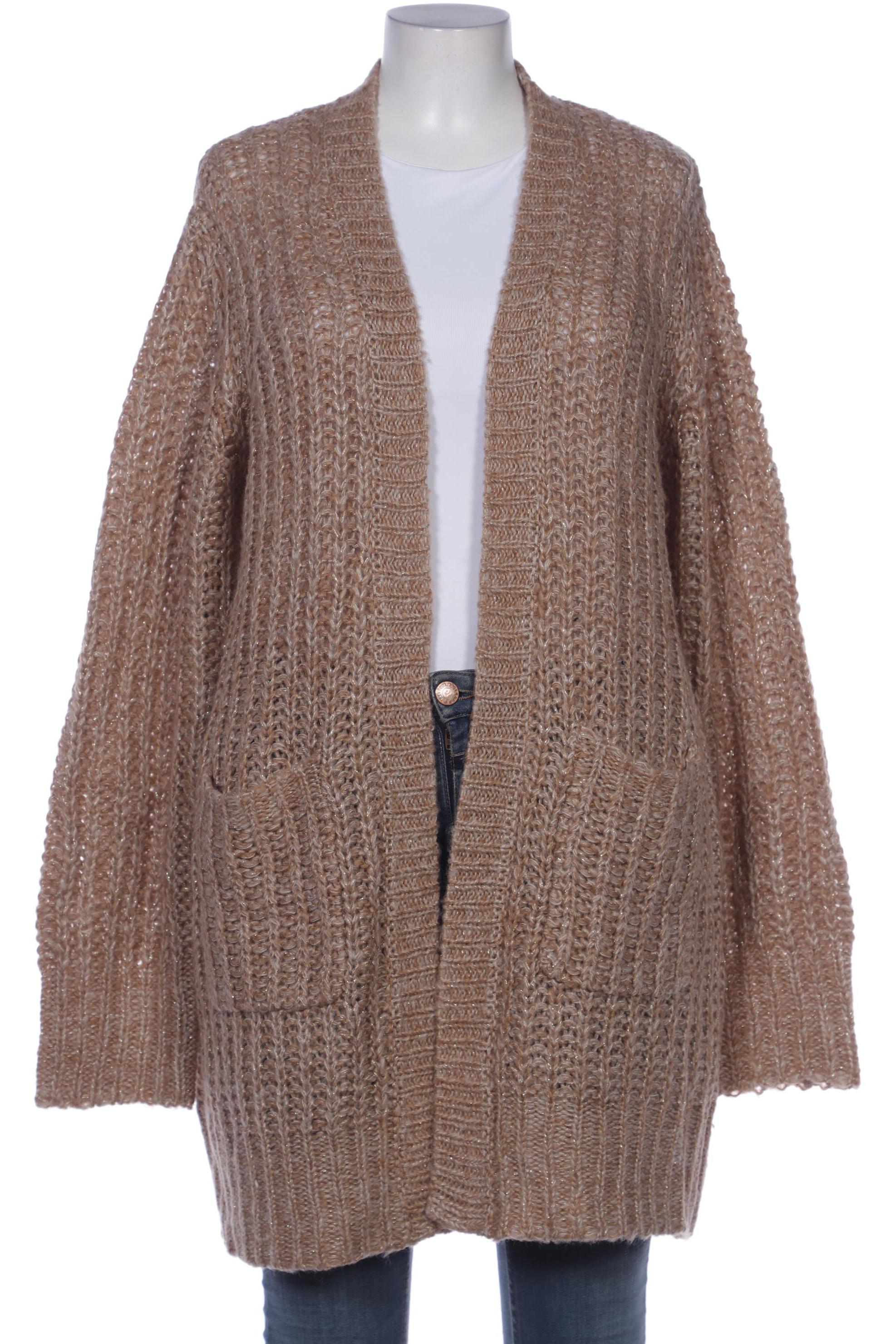 

Ulla Popken Damen Strickjacke, beige, Gr. 50