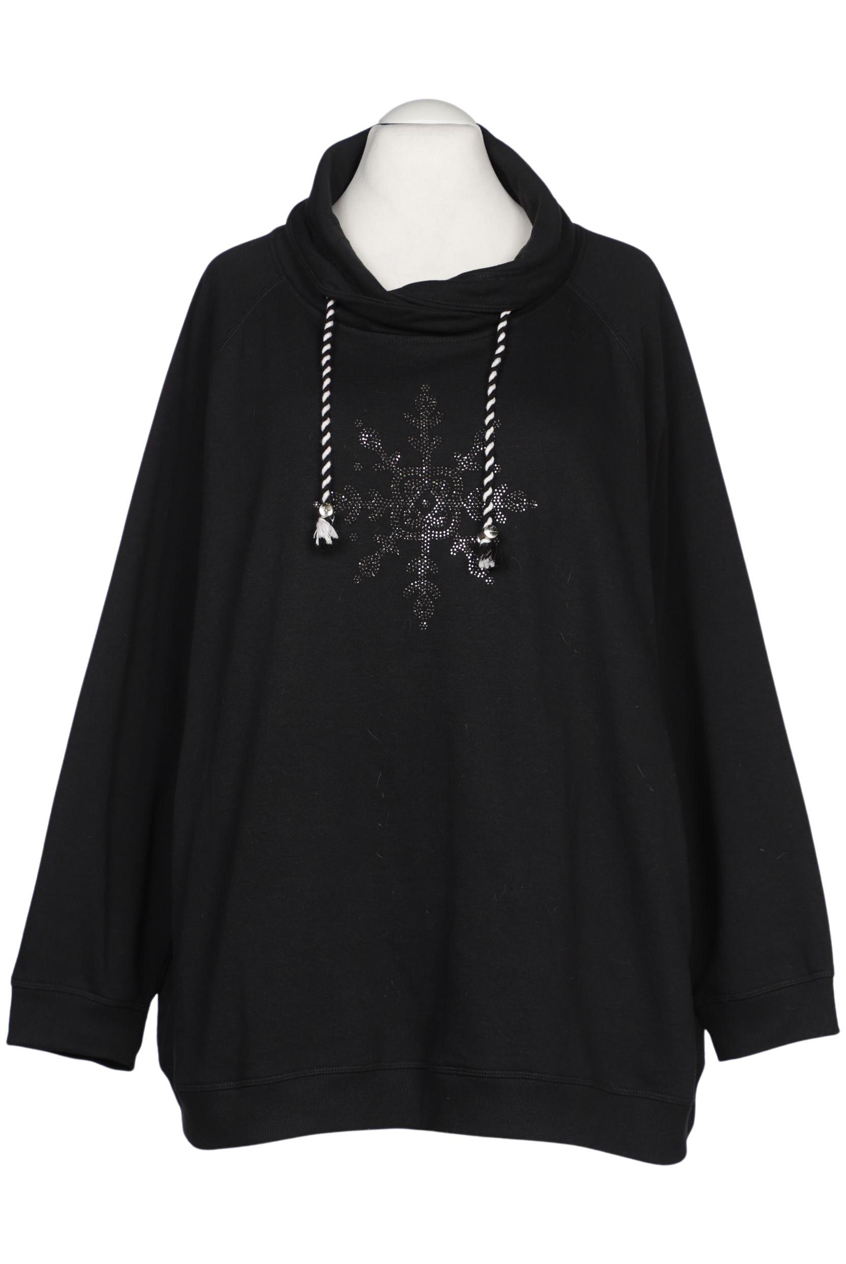 

Ulla Popken Damen Sweatshirt, schwarz, Gr. 54