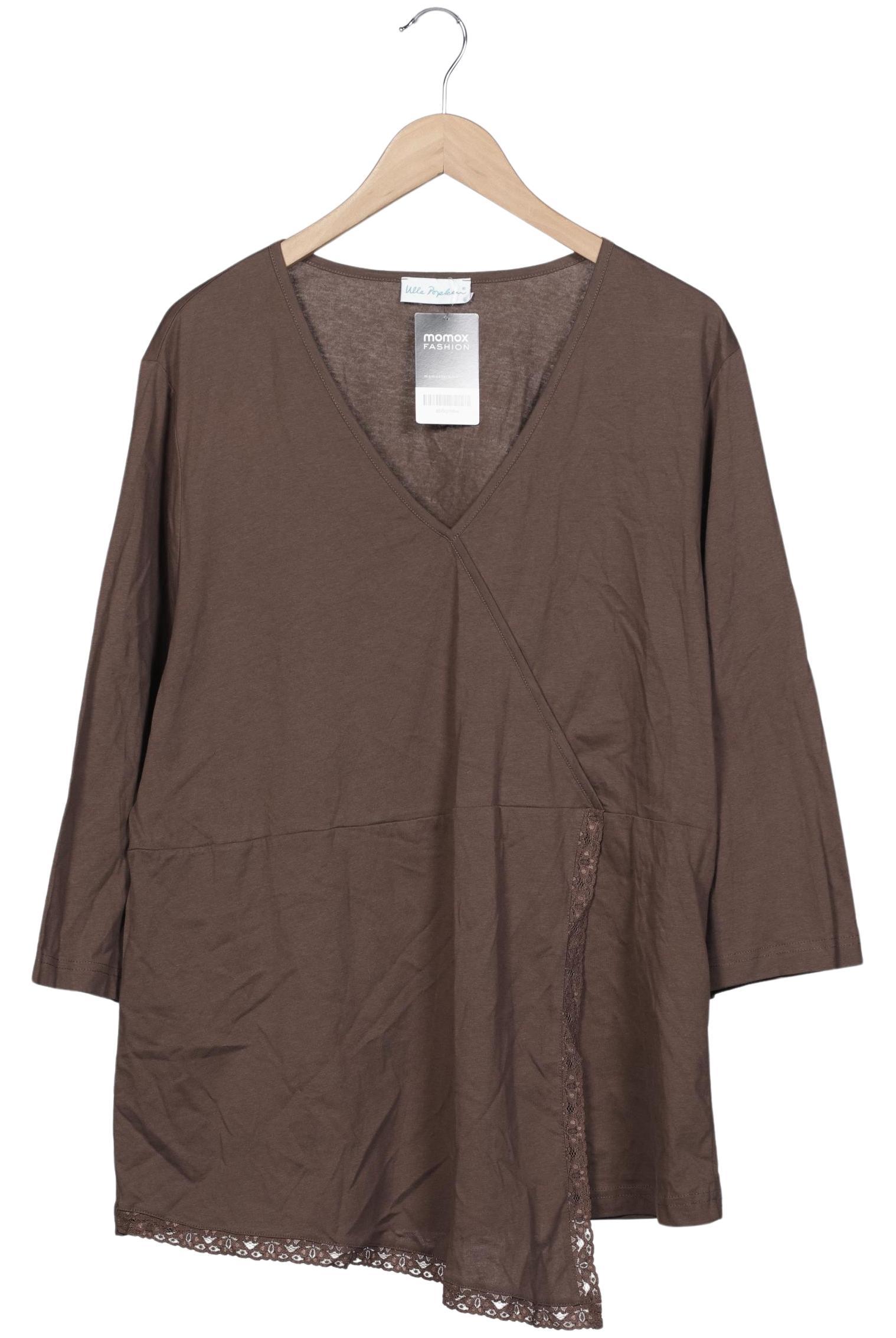 

Ulla Popken Damen Langarmshirt, braun, Gr. 50