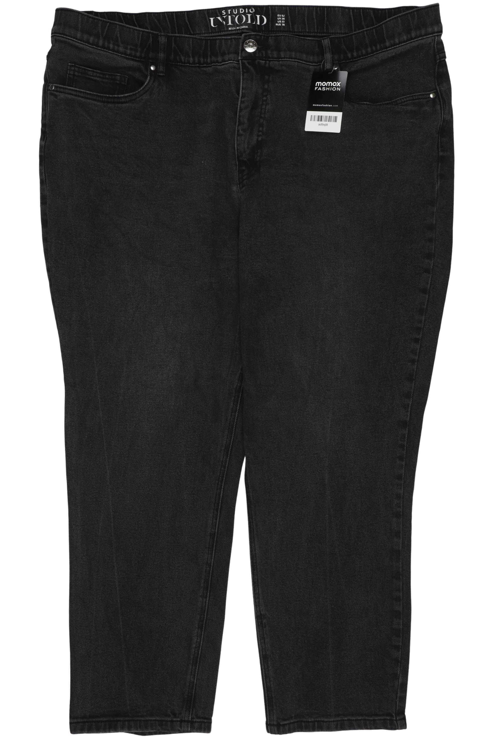 

Ulla Popken Damen Jeans, schwarz, Gr. 52