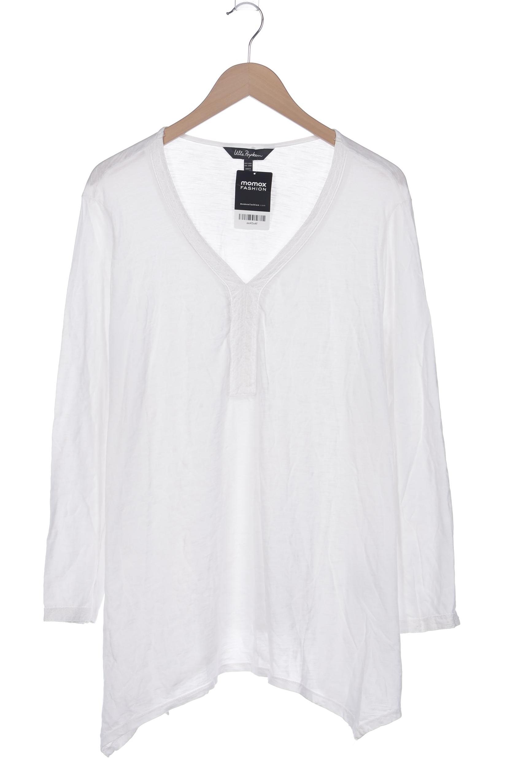 

Ulla Popken Damen Langarmshirt, weiß, Gr. 50