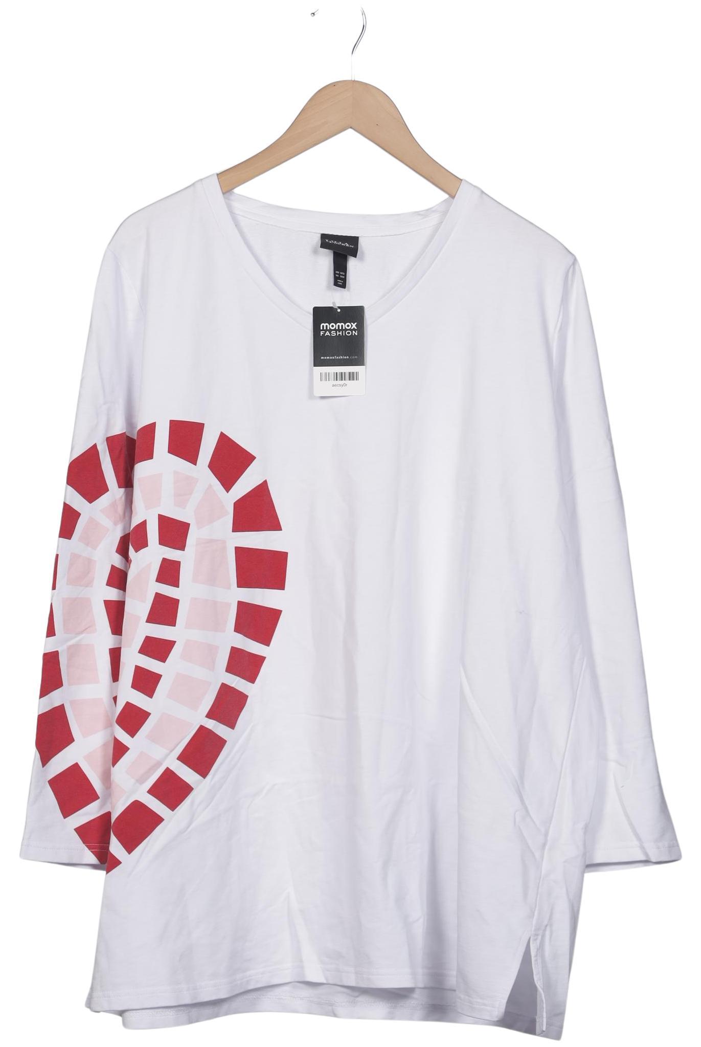 

Ulla Popken Damen Langarmshirt, weiß, Gr. 50