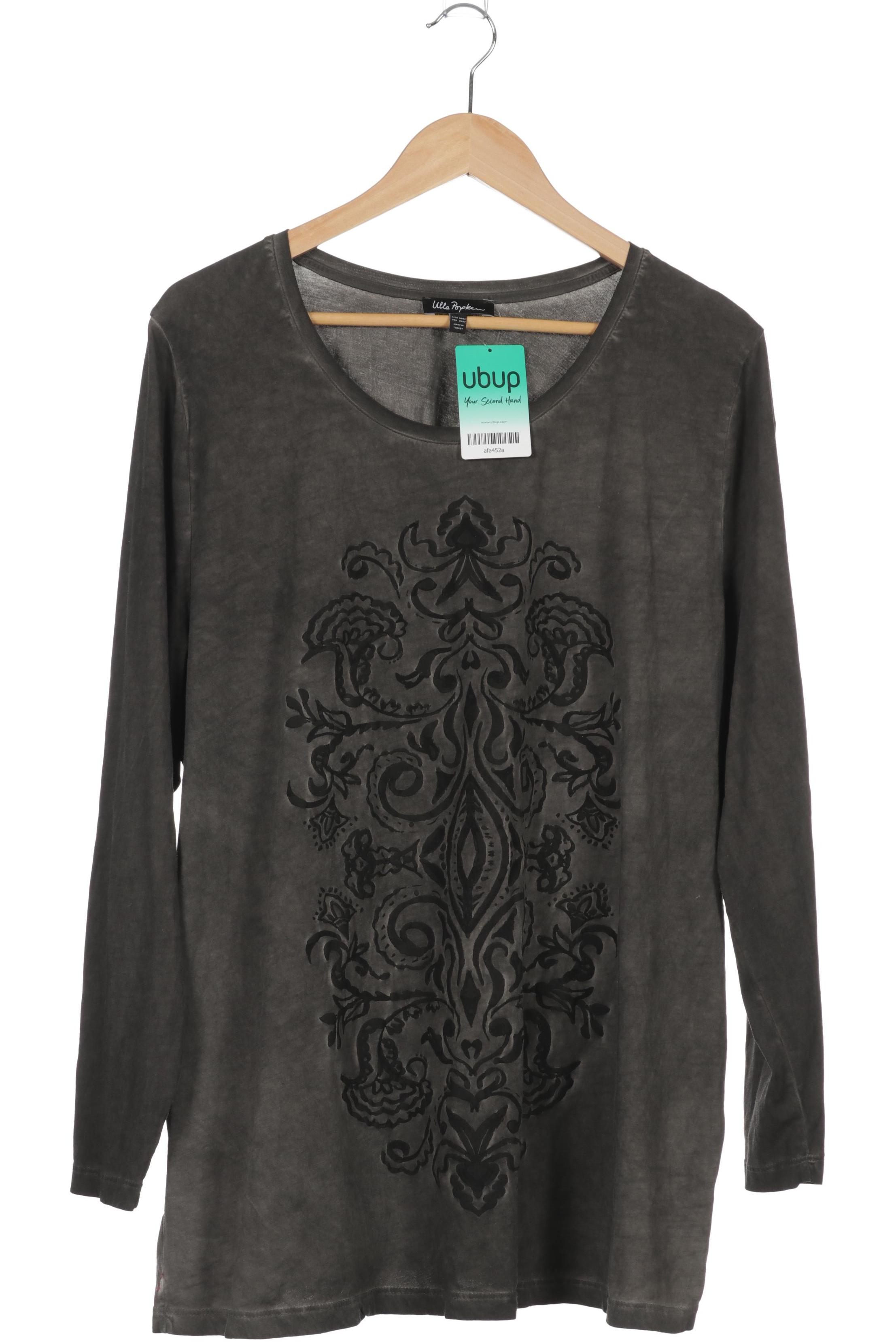 

Ulla Popken Damen Langarmshirt, grau, Gr. 50