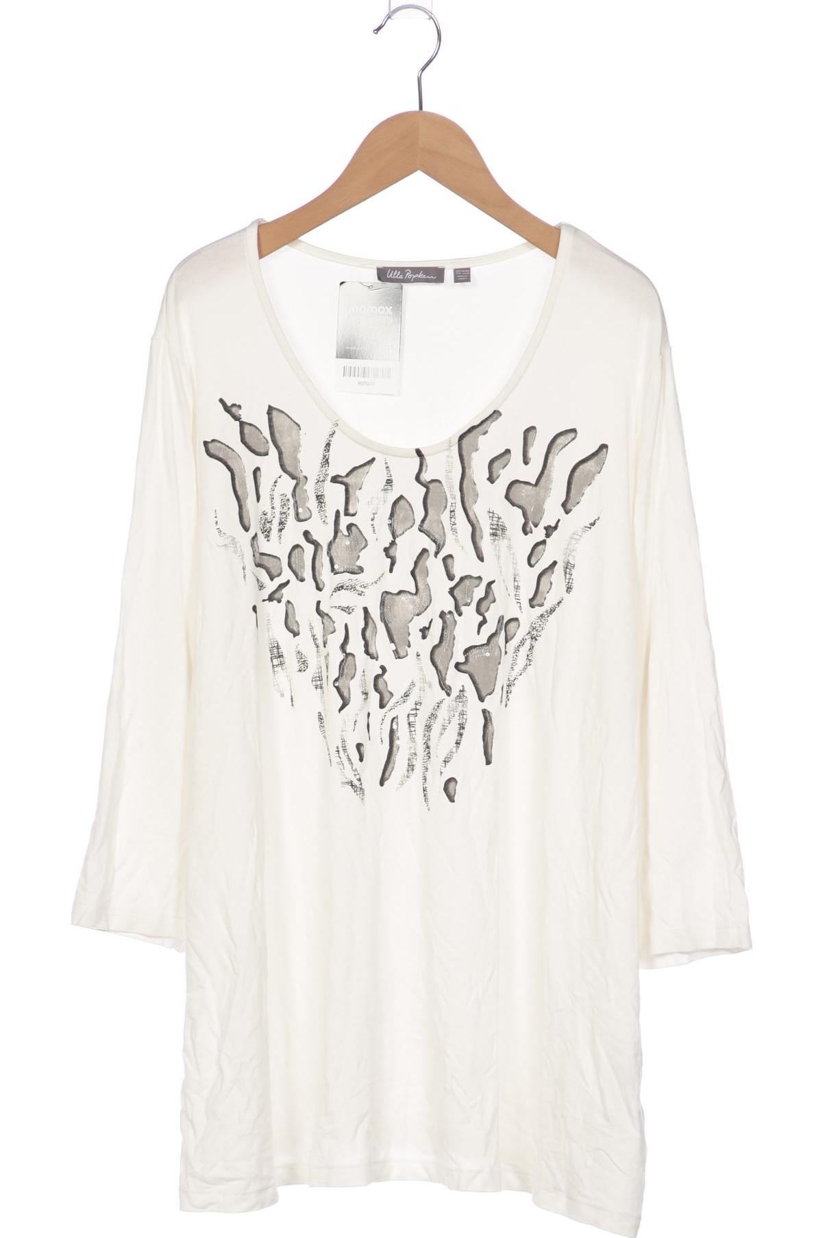 

Ulla Popken Damen Langarmshirt, weiß, Gr. 46