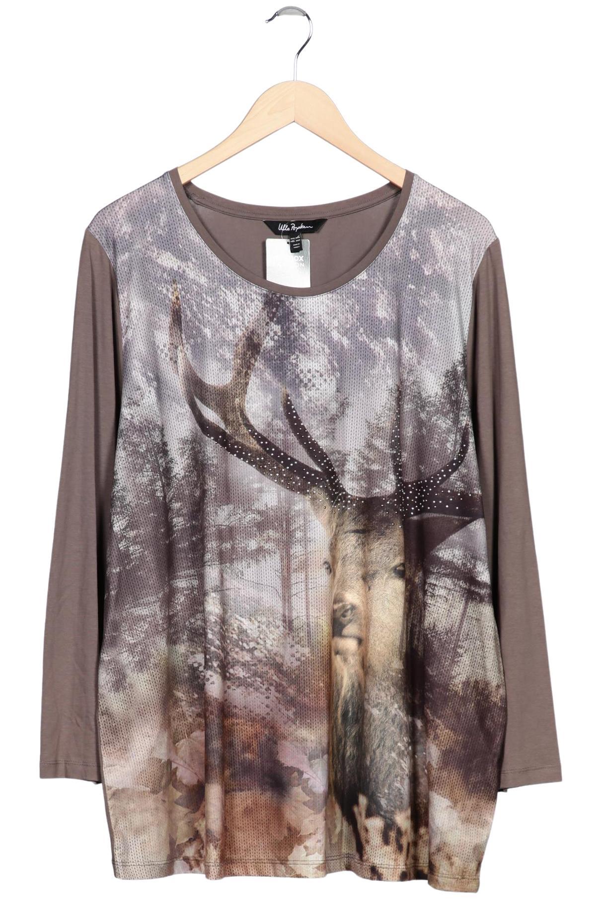

Ulla Popken Damen Langarmshirt, braun, Gr. 50
