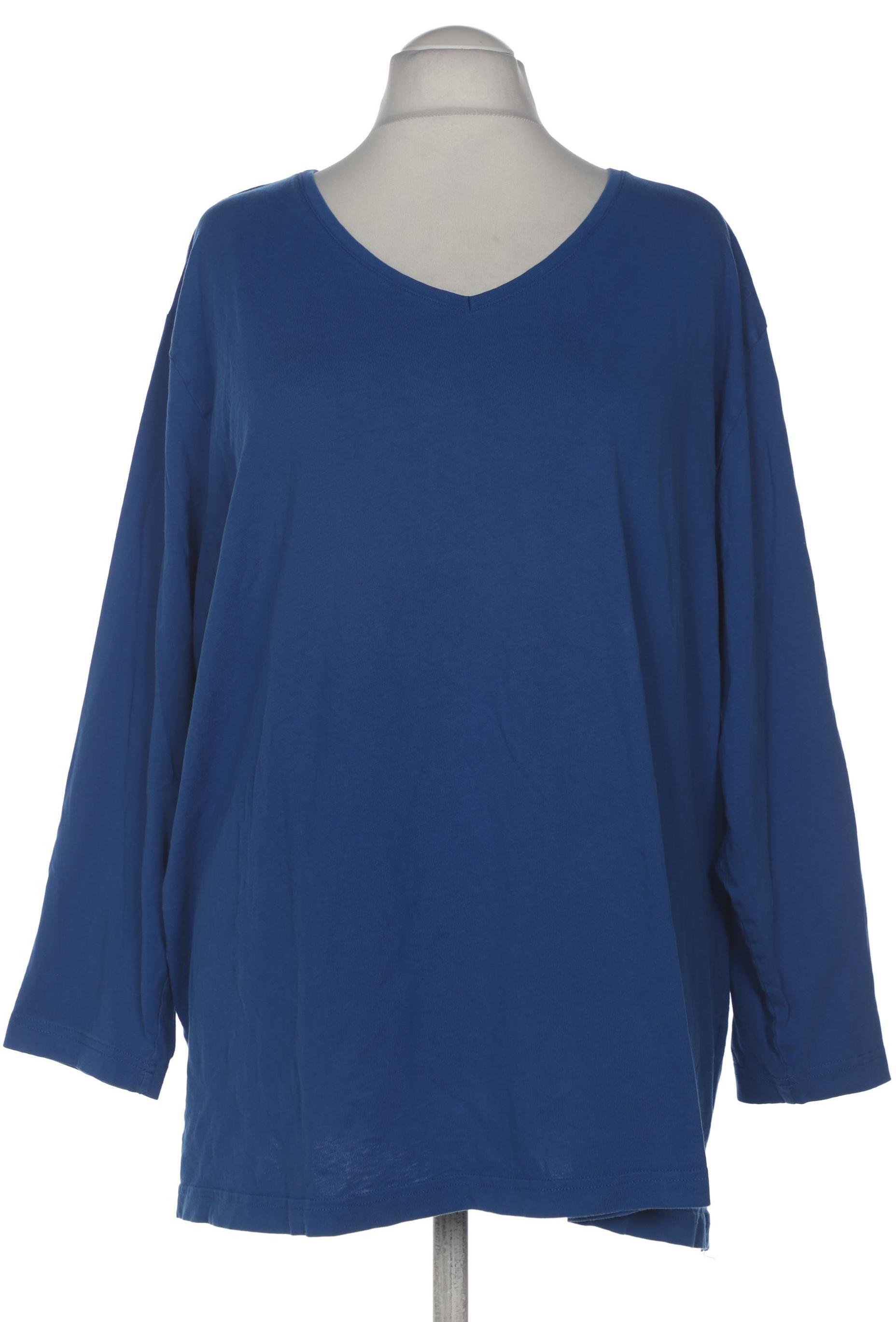 

Ulla Popken Damen Langarmshirt, blau, Gr. 54