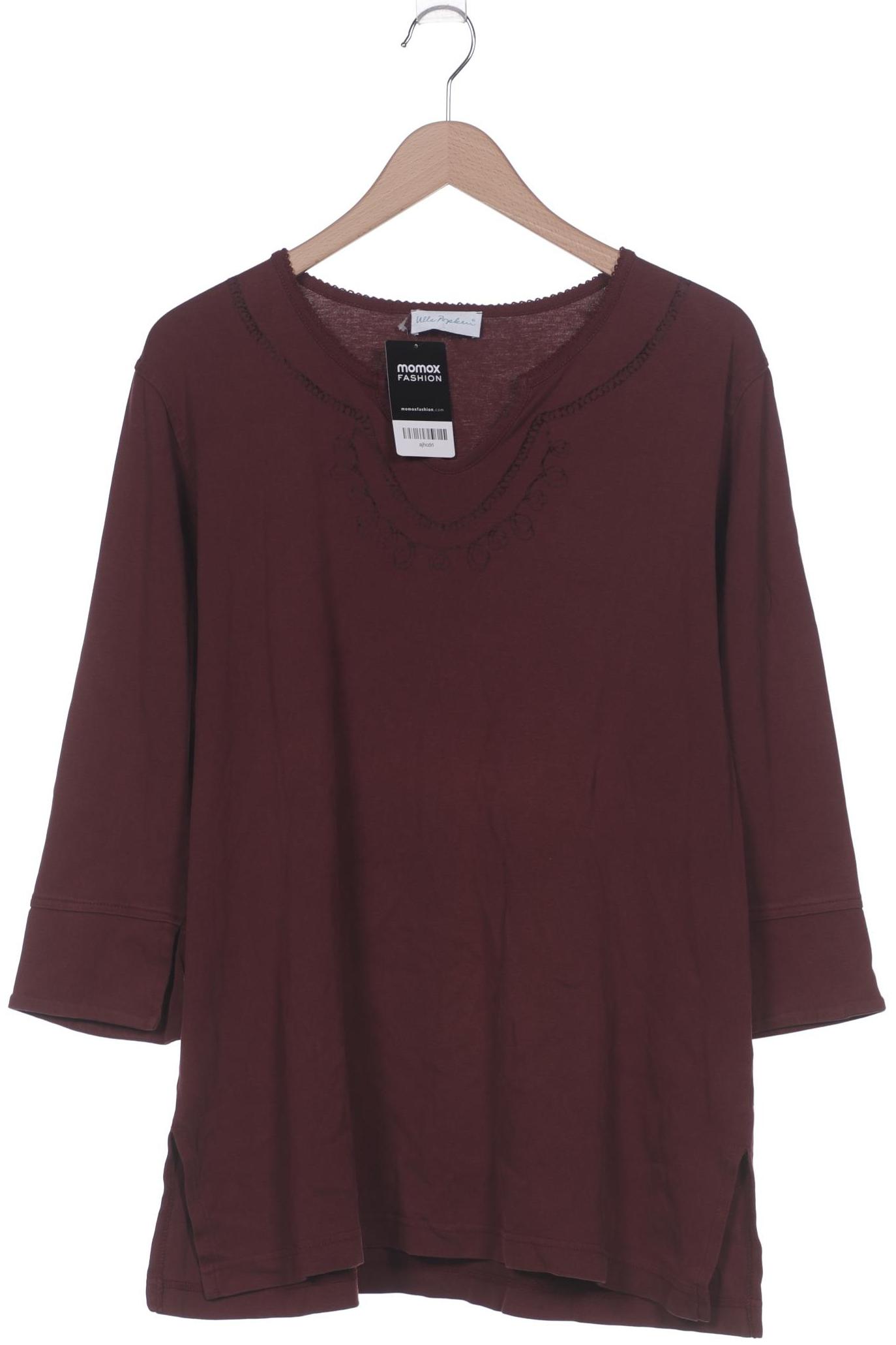 

Ulla Popken Damen Langarmshirt, bordeaux, Gr. 42