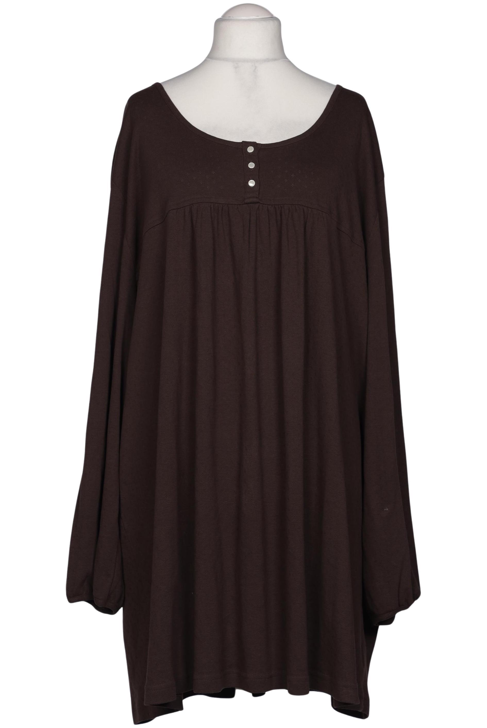 

Ulla Popken Damen Langarmshirt, braun, Gr. 58