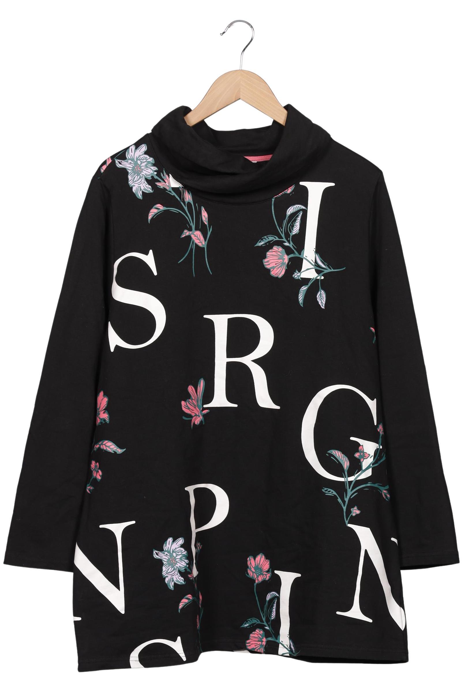 

Ulla Popken Damen Sweatshirt, schwarz, Gr. 46