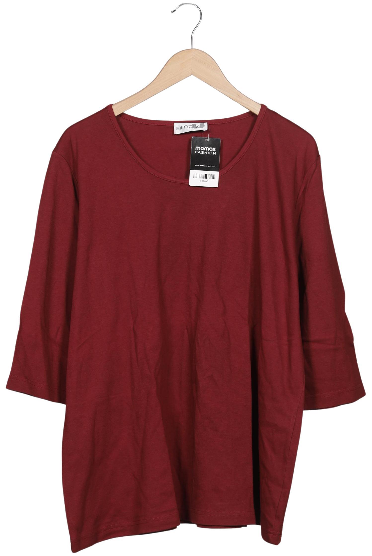 

Ulla Popken Damen Langarmshirt, bordeaux, Gr. 50