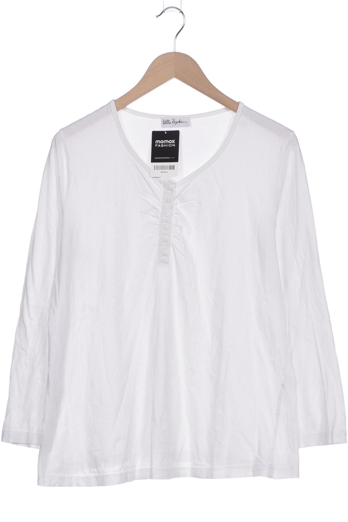 

Ulla Popken Damen Langarmshirt, weiß, Gr. 42