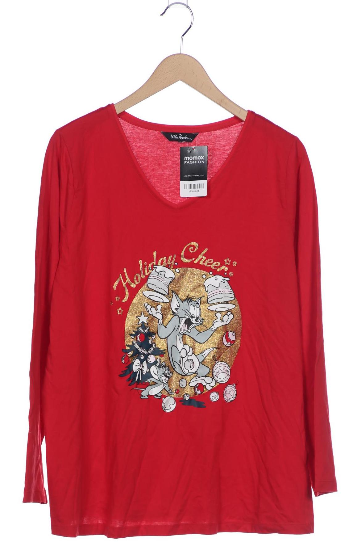 

Ulla Popken Damen Langarmshirt, rot, Gr. 48