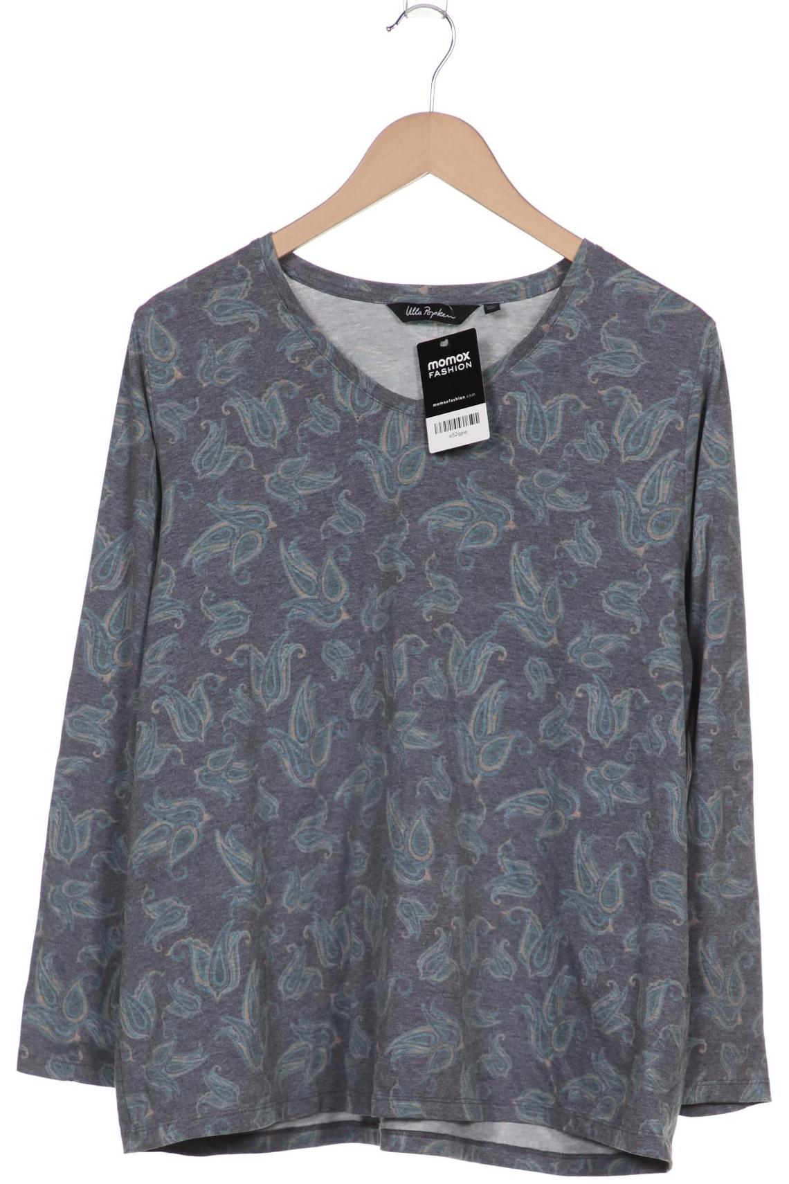 

Ulla Popken Damen Langarmshirt, grau, Gr. 46