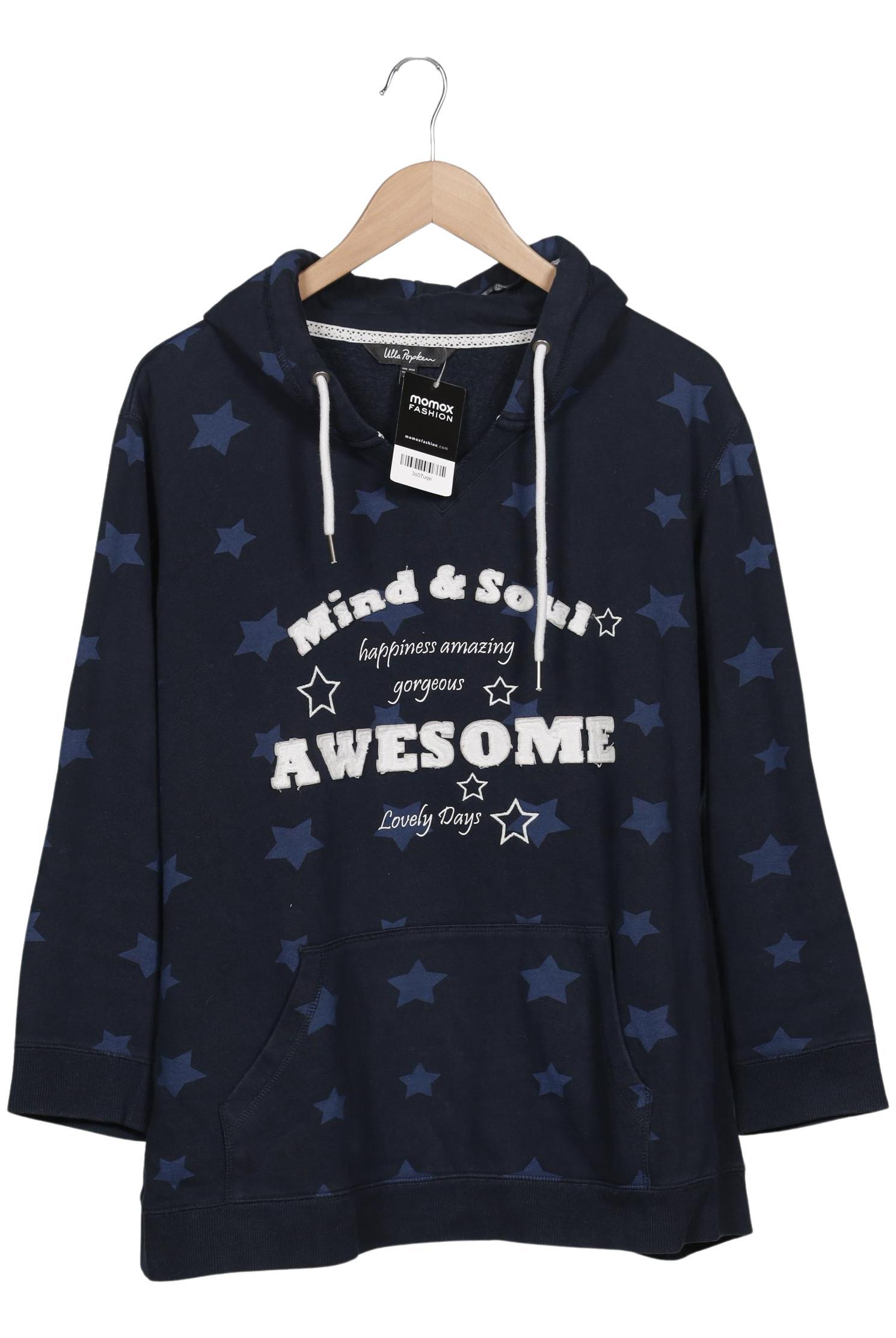 

Ulla Popken Damen Kapuzenpullover, marineblau, Gr. 50