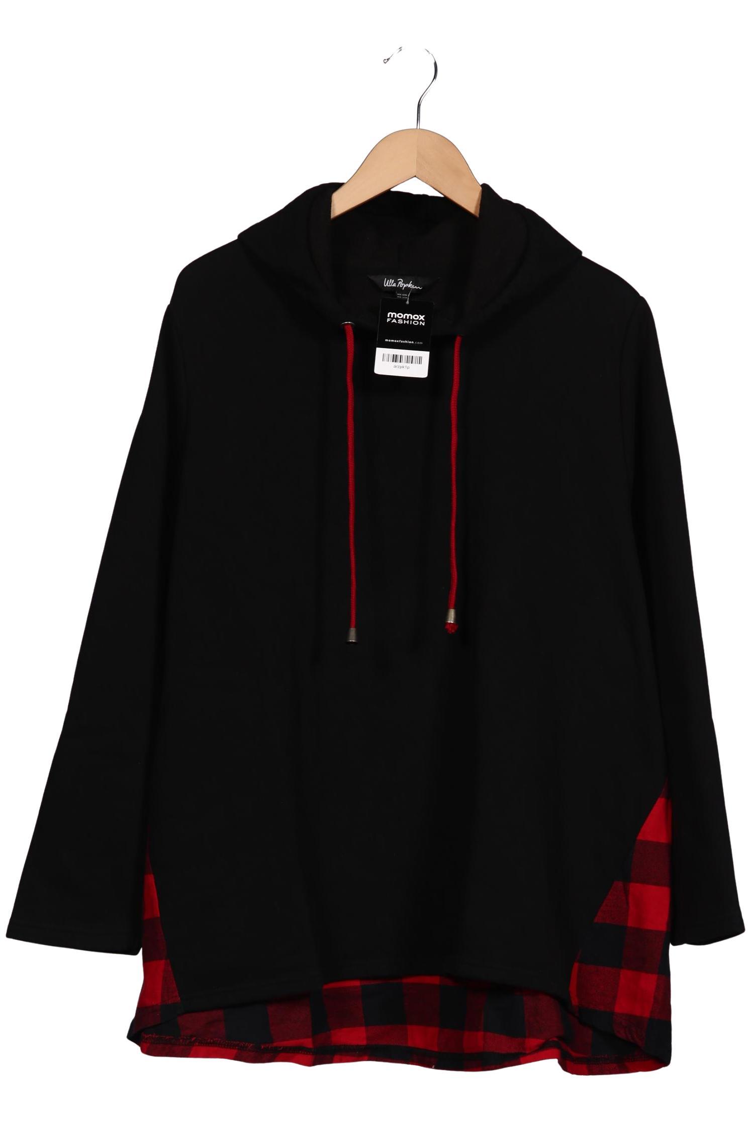 

Ulla Popken Damen Kapuzenpullover, schwarz, Gr. 54