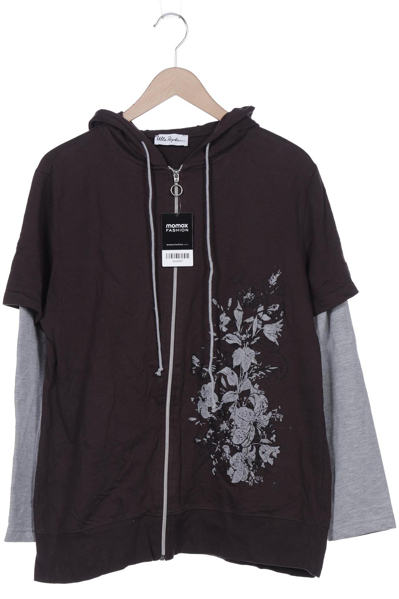 

Ulla Popken Damen Kapuzenpullover, braun, Gr. 46