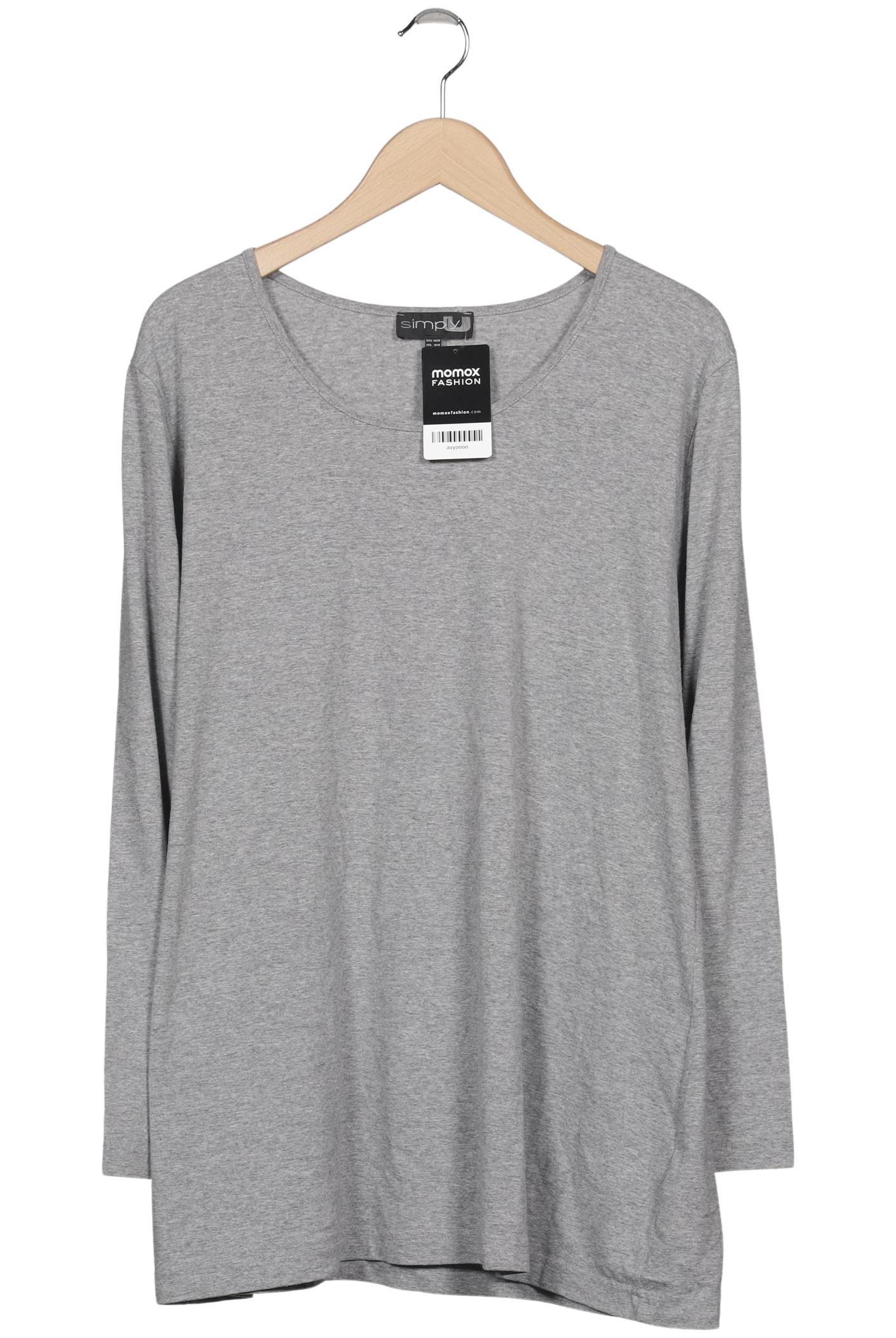 

Ulla Popken Damen Langarmshirt, grau, Gr. 46