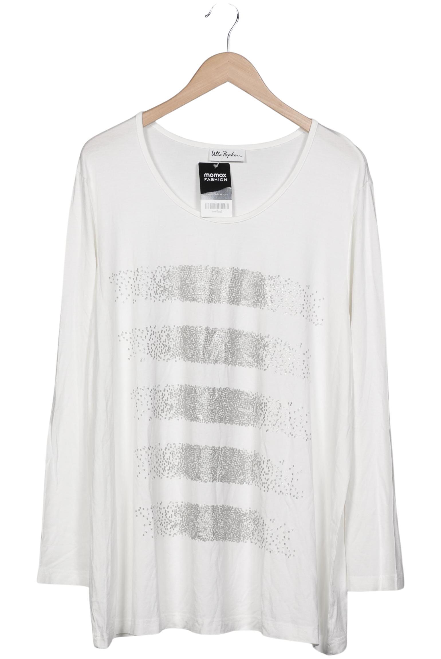 

Ulla Popken Damen Langarmshirt, weiß, Gr. 50