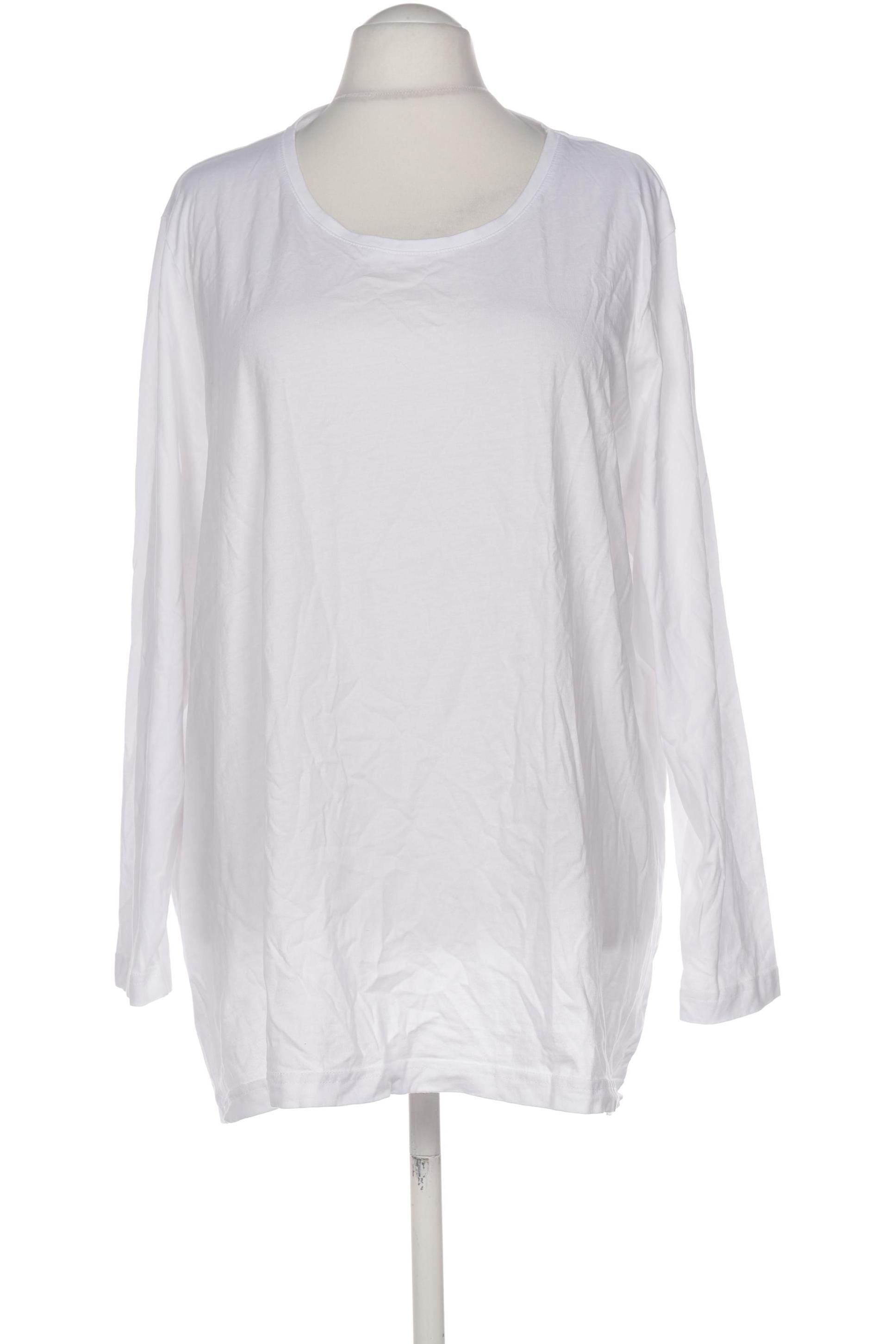 

Ulla Popken Damen Langarmshirt, weiß, Gr. 54