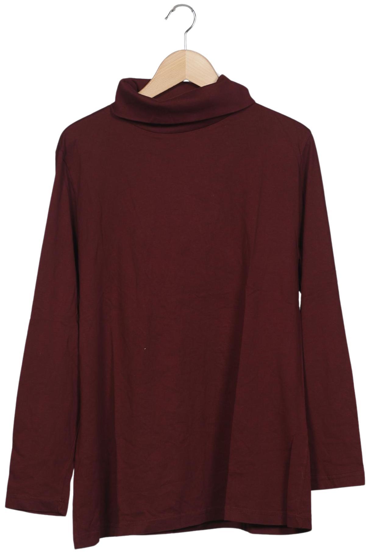 

Ulla Popken Damen Langarmshirt, bordeaux, Gr. 46