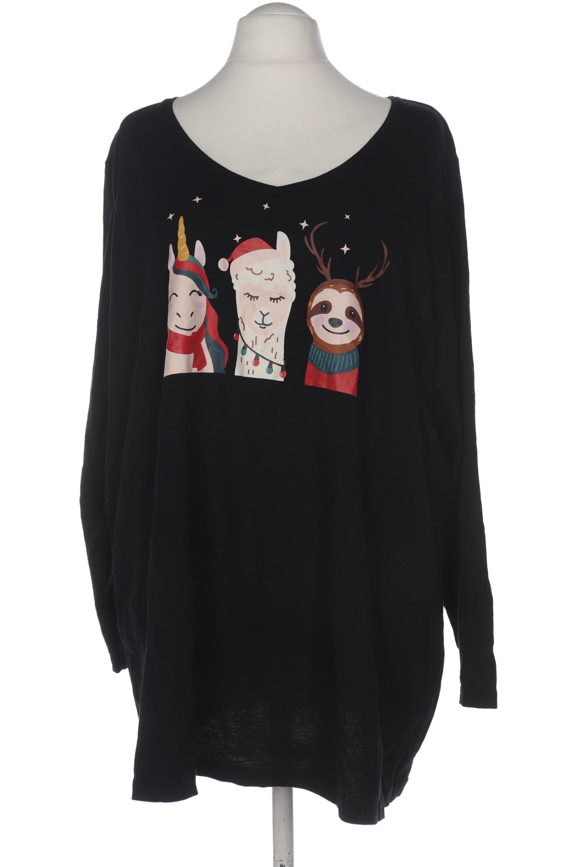

Ulla Popken Damen Langarmshirt, schwarz, Gr. 58