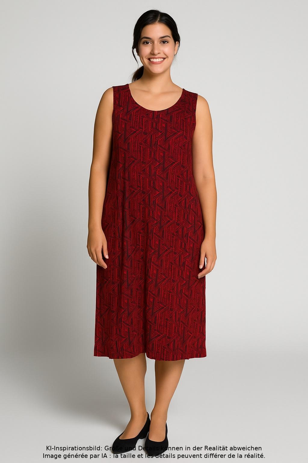 

Ulla Popken Damen Kleid, rot, Gr. 42