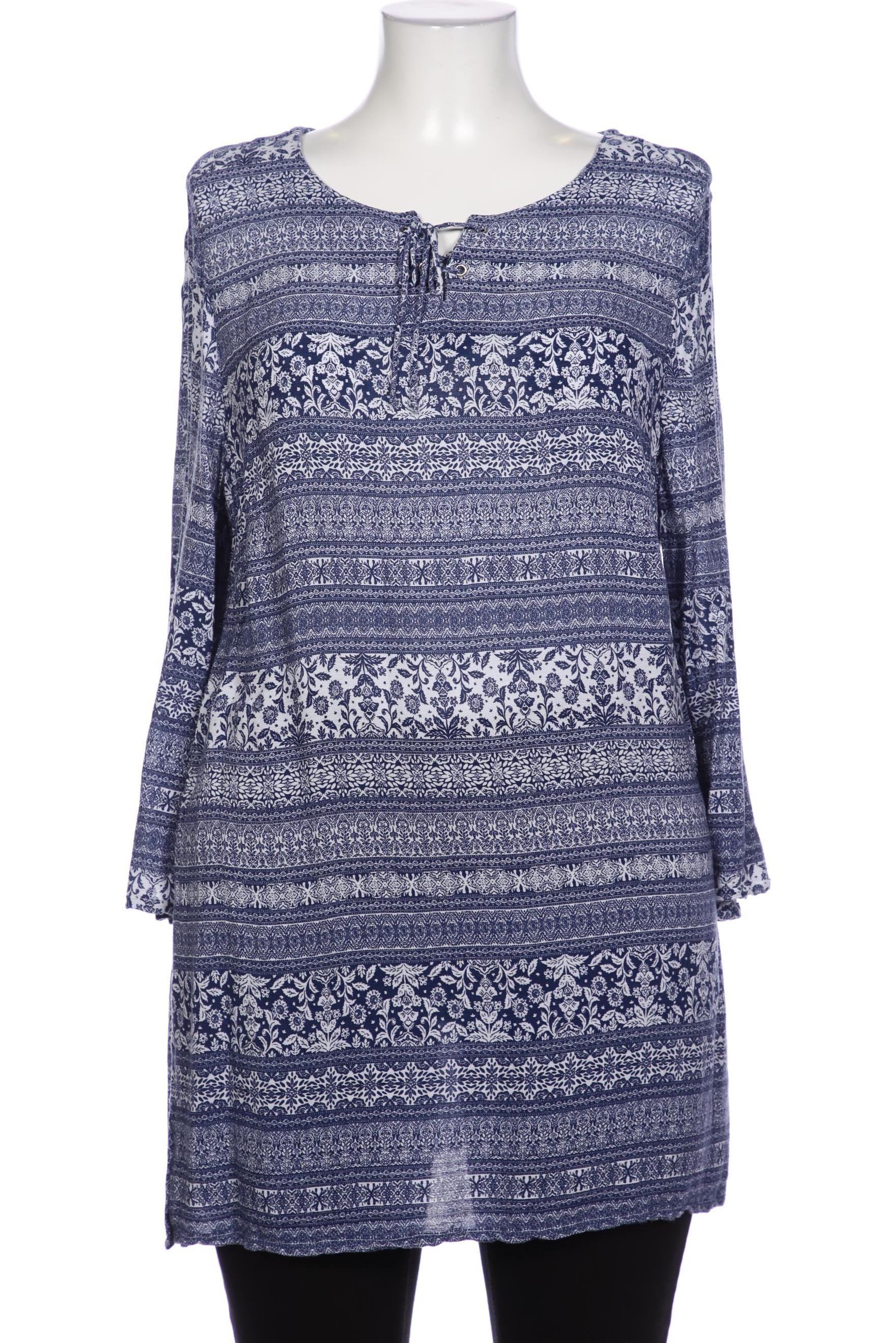 

Ulla Popken Damen Bluse, blau, Gr. 42