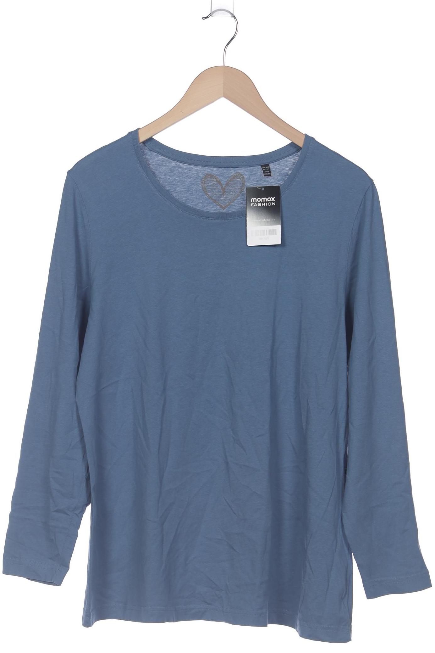

Ulla Popken Damen Langarmshirt, blau, Gr. 46