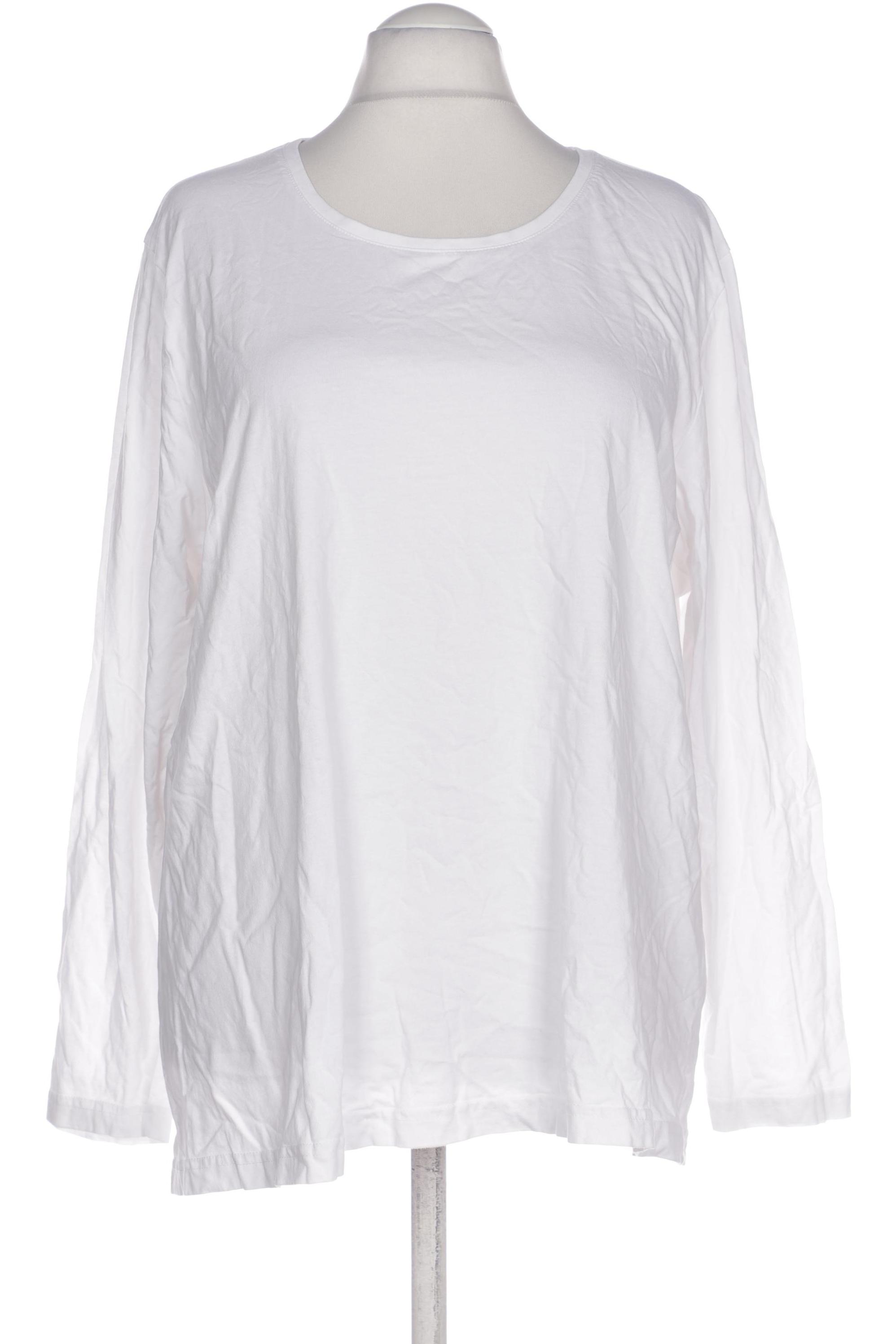 

Ulla Popken Damen Langarmshirt, weiß, Gr. 54