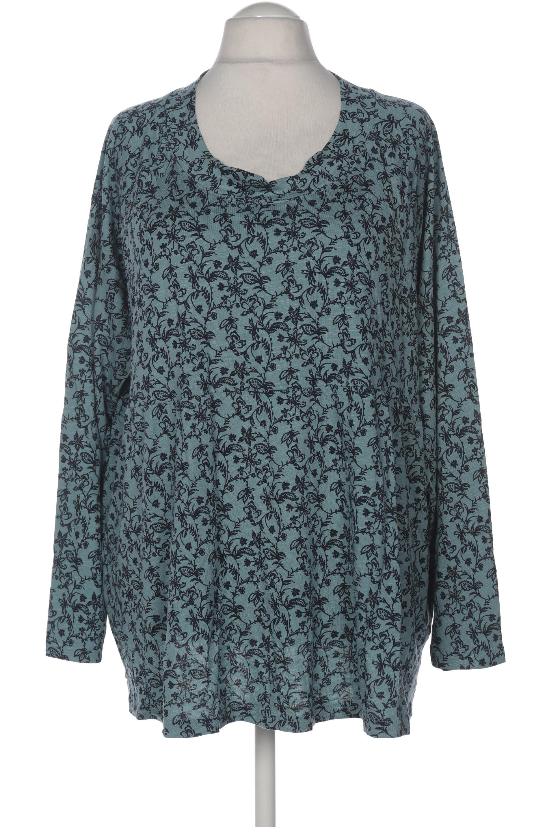 

Ulla Popken Damen Langarmshirt, türkis, Gr. 54
