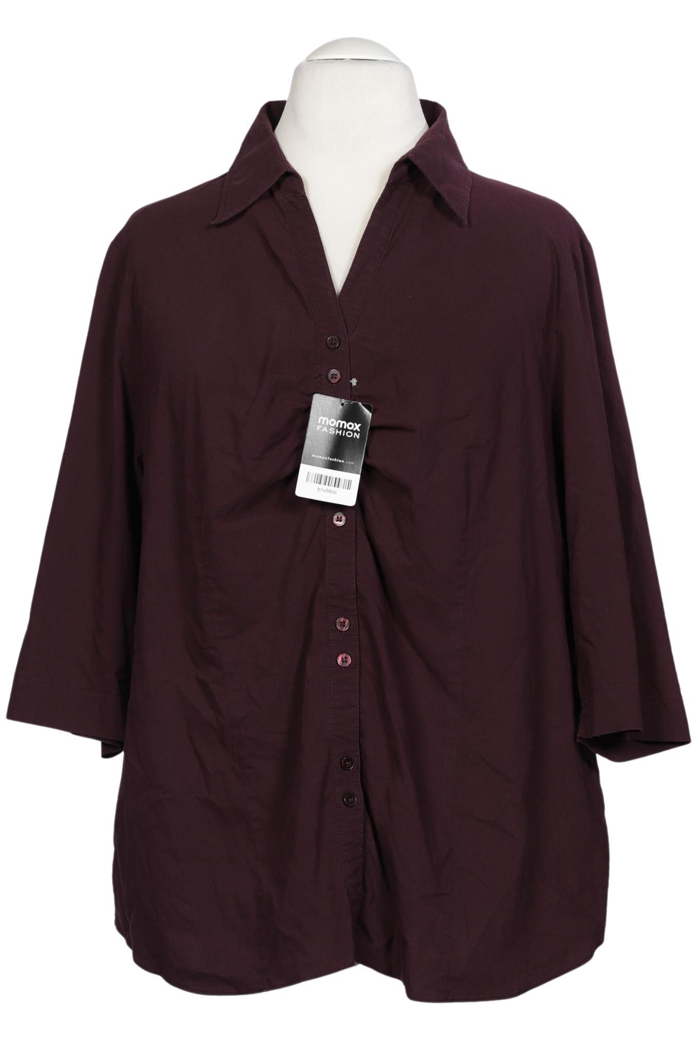 

Ulla Popken Damen Bluse, bordeaux, Gr. 52