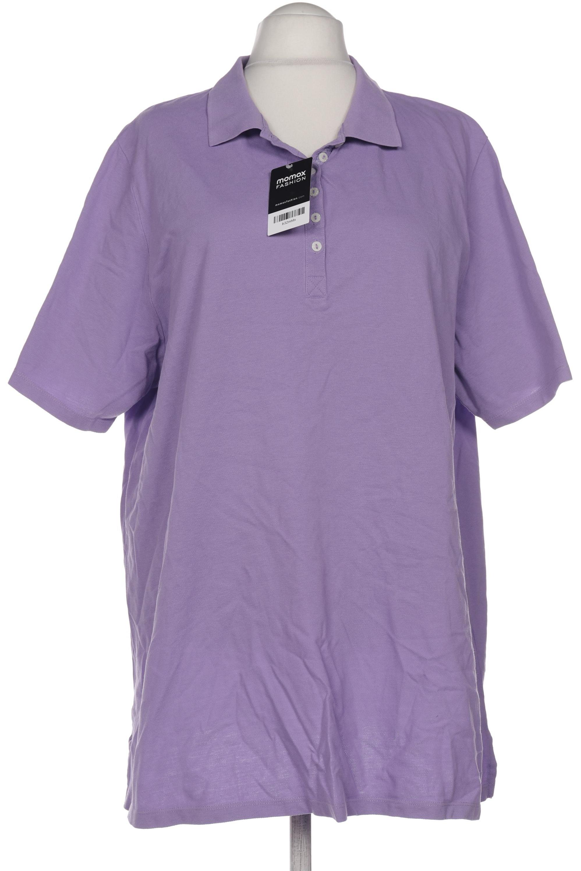 

Ulla Popken Damen Poloshirt, flieder, Gr. 56