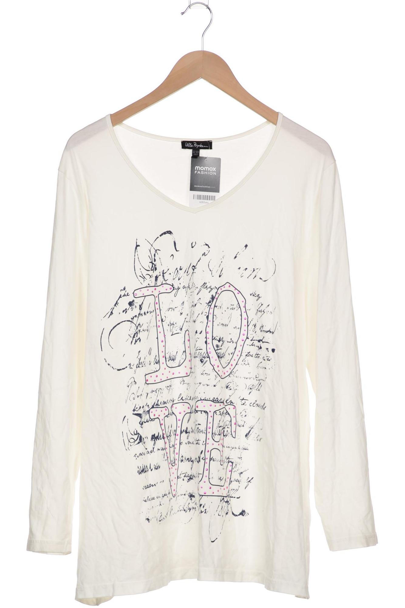 

Ulla Popken Damen Langarmshirt, weiß