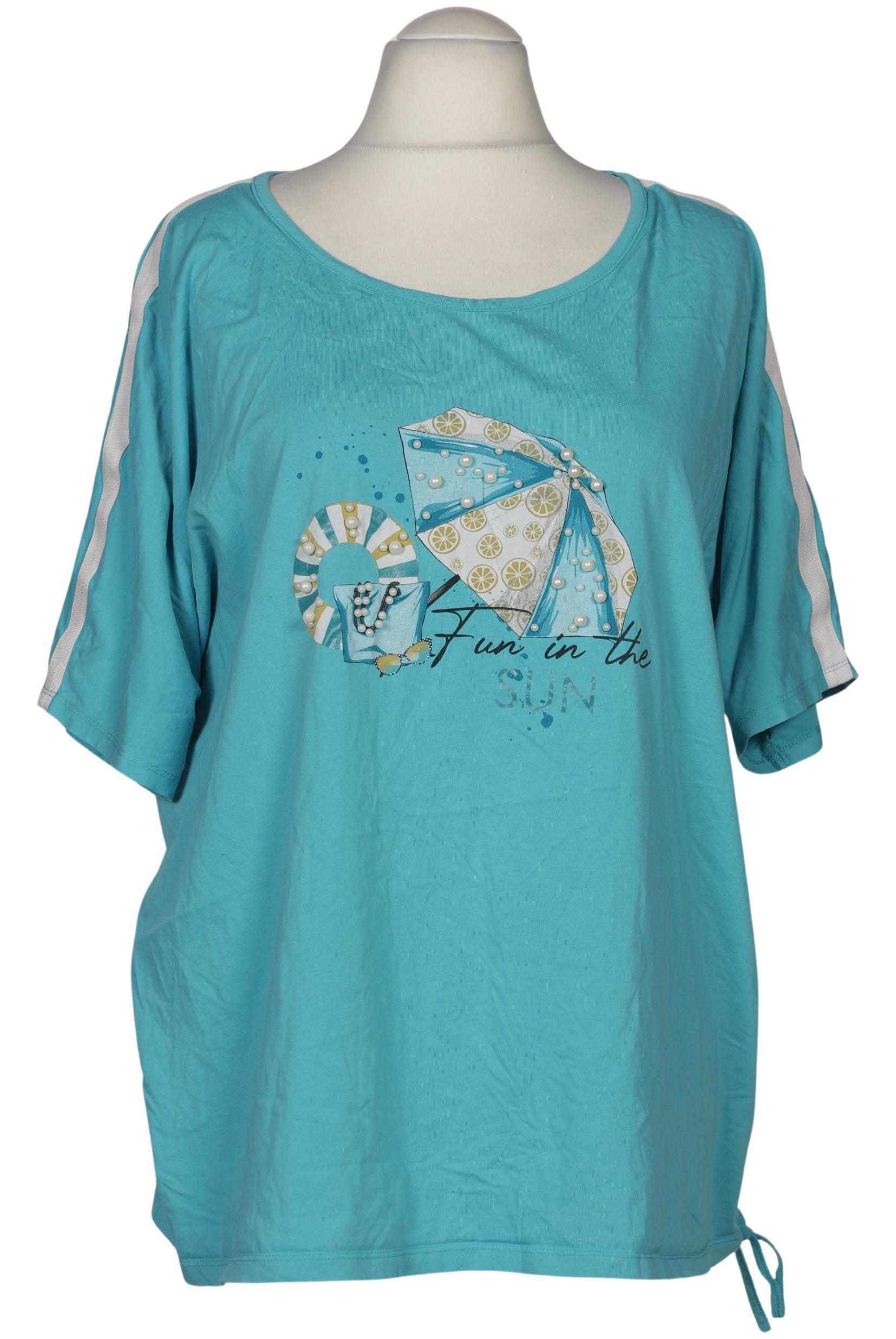 

Ulla Popken Damen T-Shirt, blau, Gr. 54