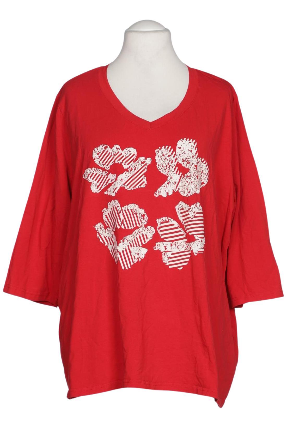 

Ulla Popken Damen Langarmshirt, rot, Gr. 54