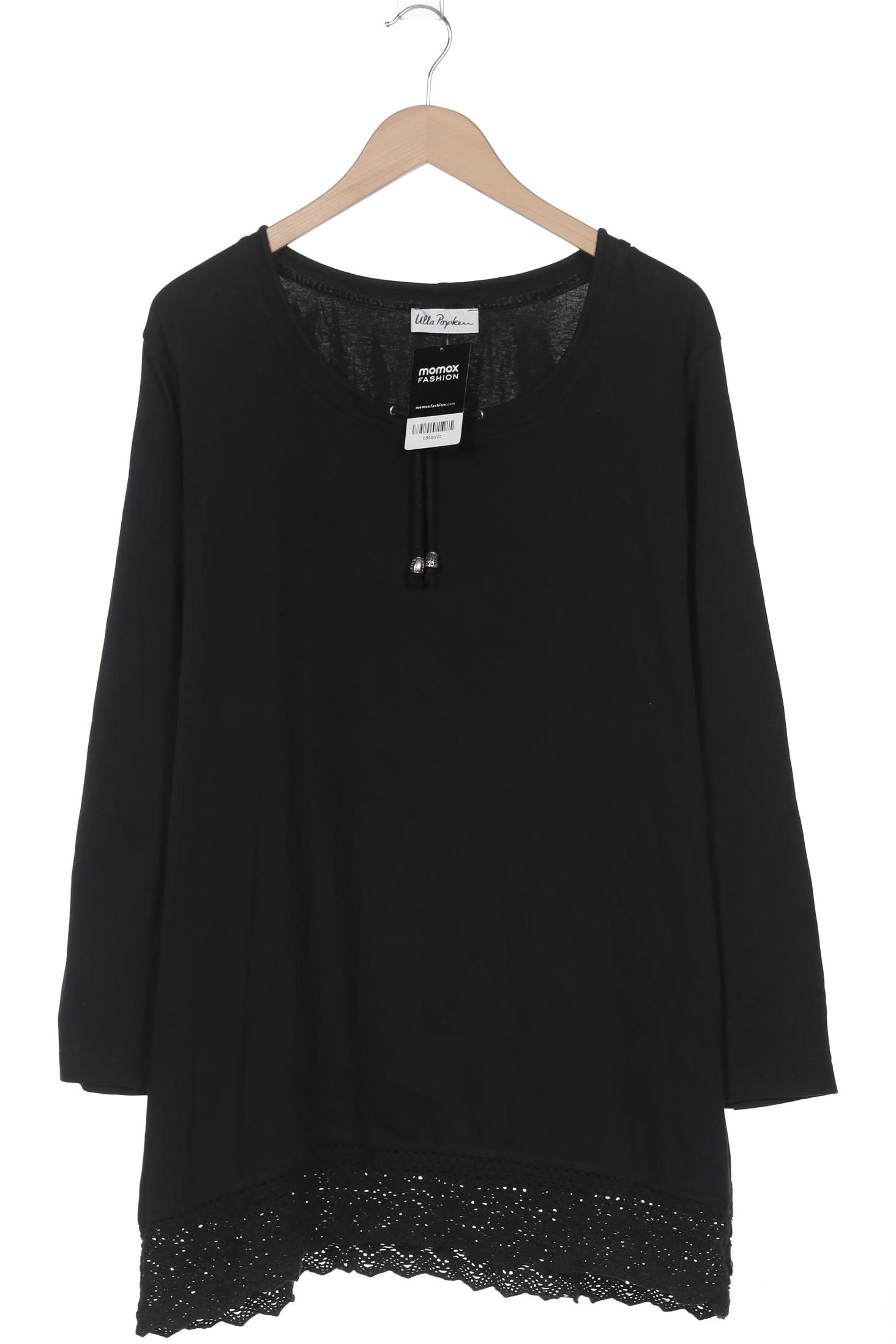 

Ulla Popken Damen Langarmshirt, schwarz, Gr. 46