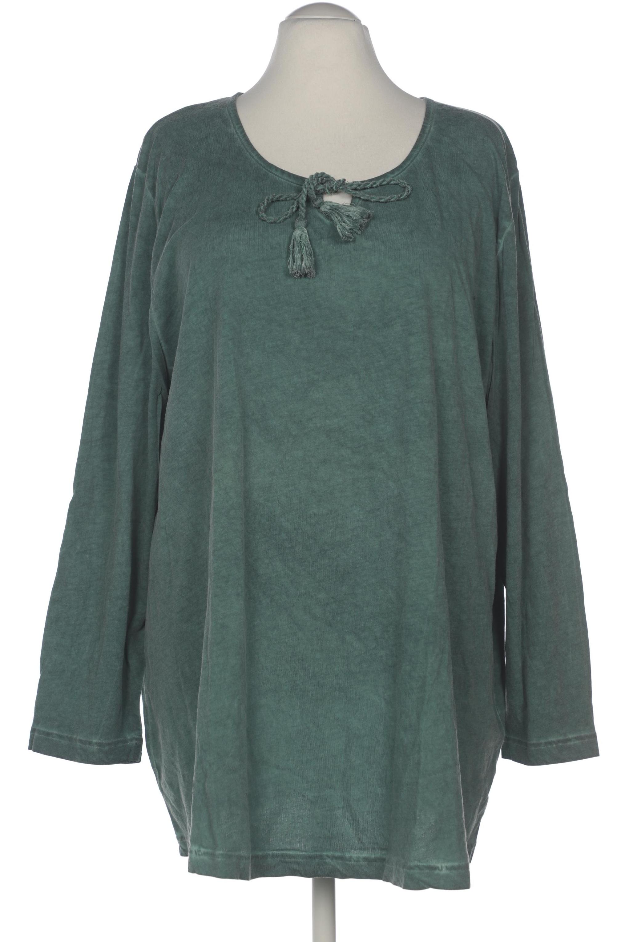 

Ulla Popken Damen Langarmshirt, grün, Gr. 54