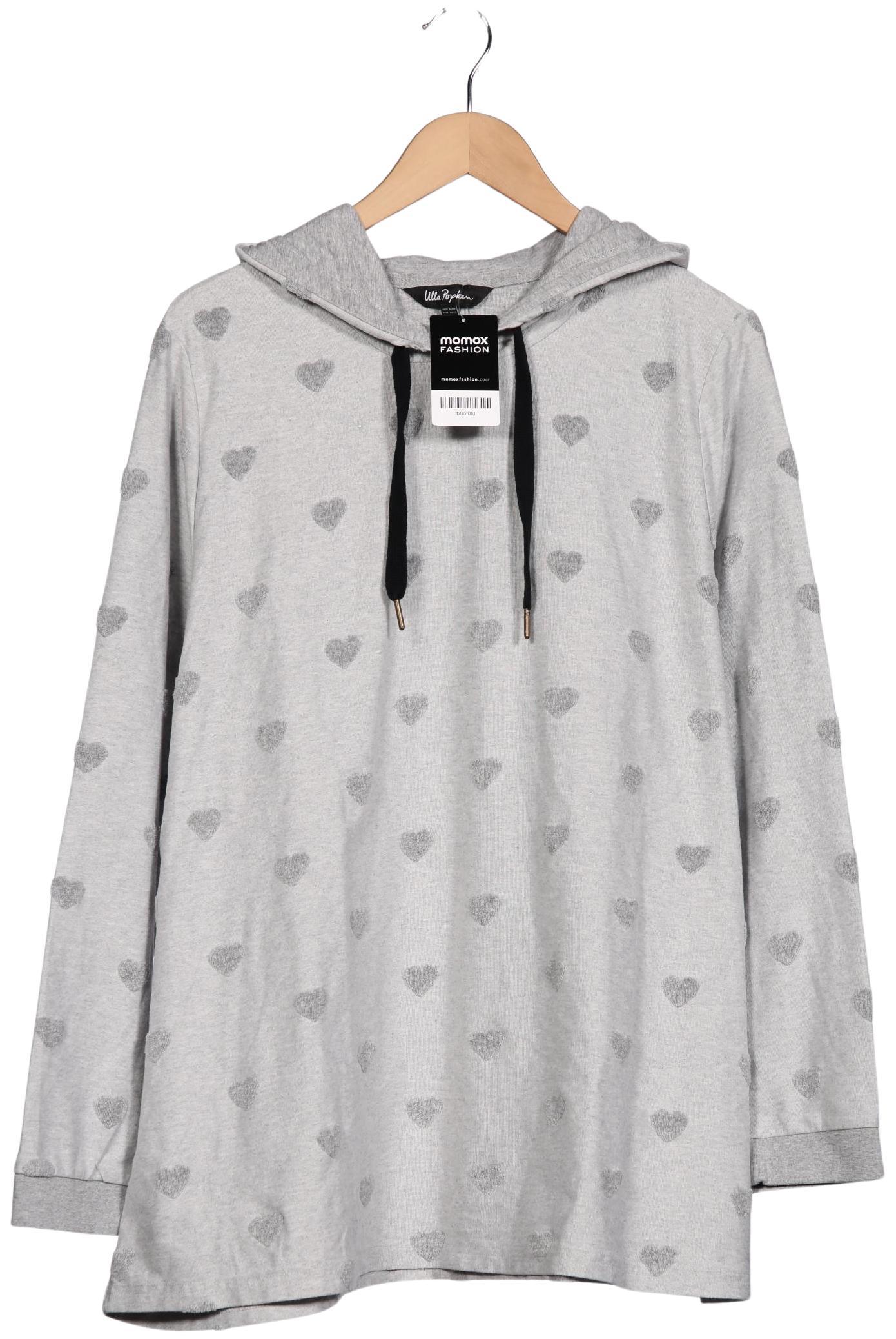 

Ulla Popken Damen Kapuzenpullover, grau, Gr. 54