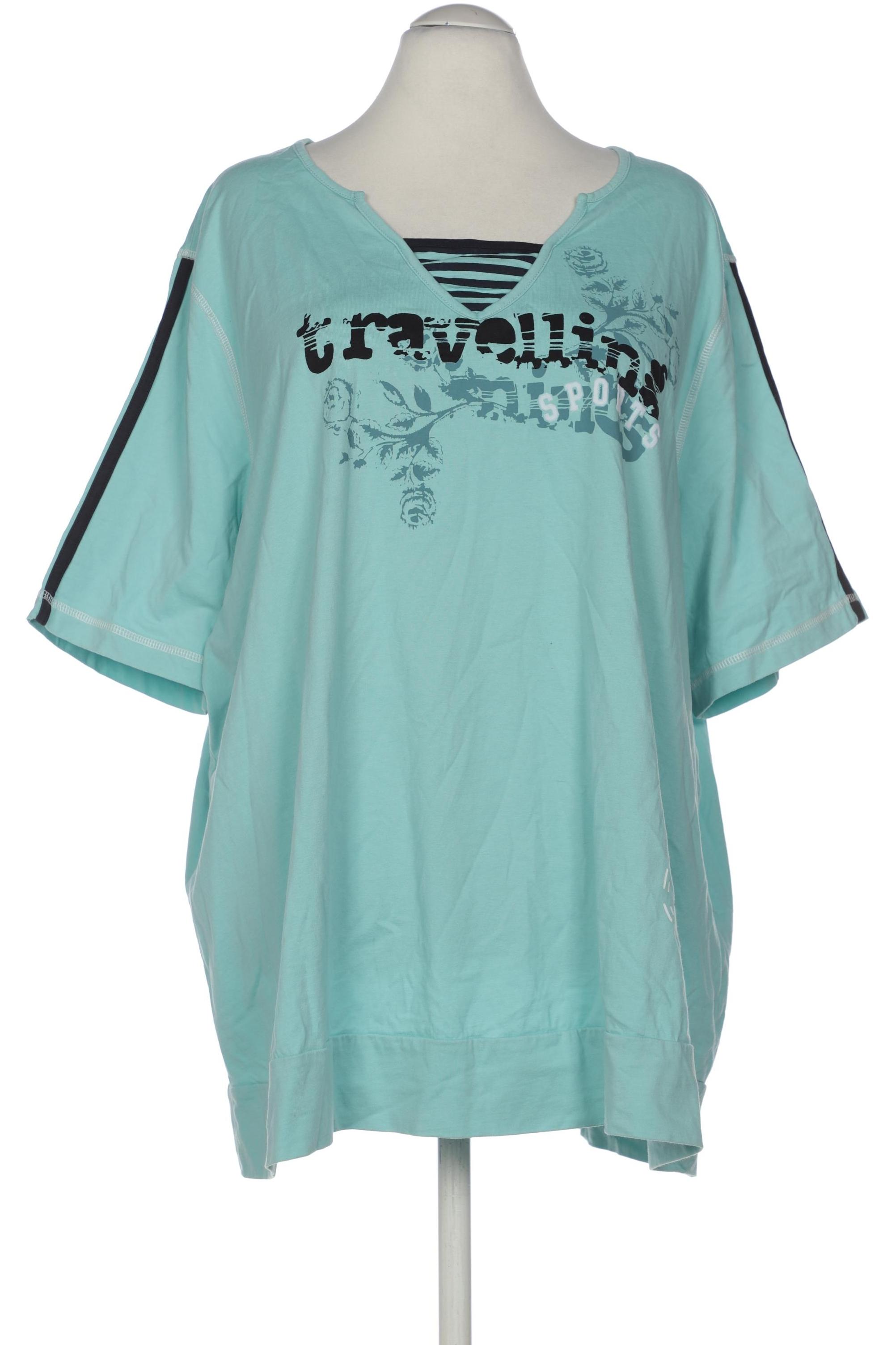 

Ulla Popken Damen T-Shirt, türkis, Gr. 58