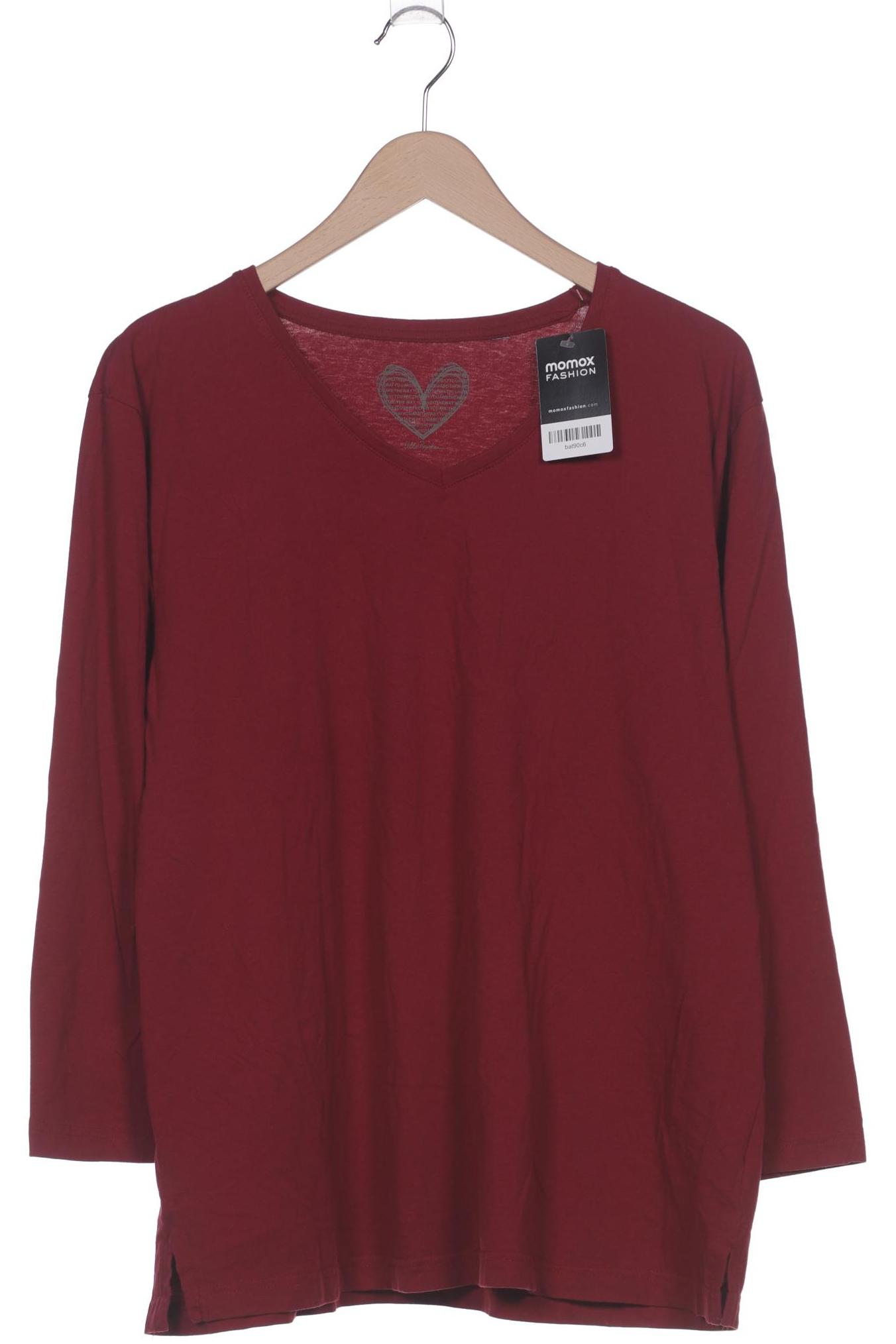 

Ulla Popken Damen Langarmshirt, bordeaux, Gr. 46