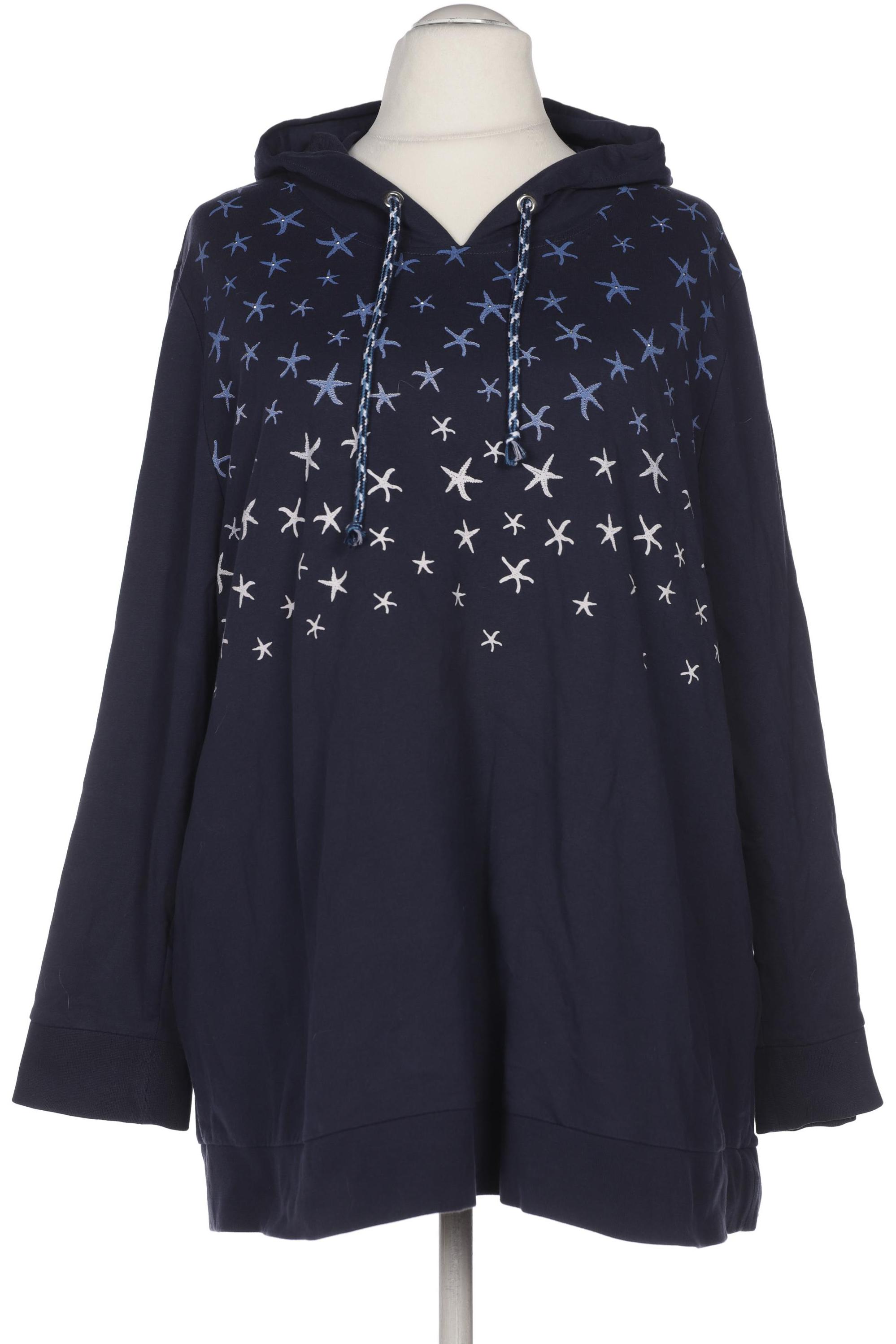

Ulla Popken Damen Kapuzenpullover, marineblau, Gr. 54